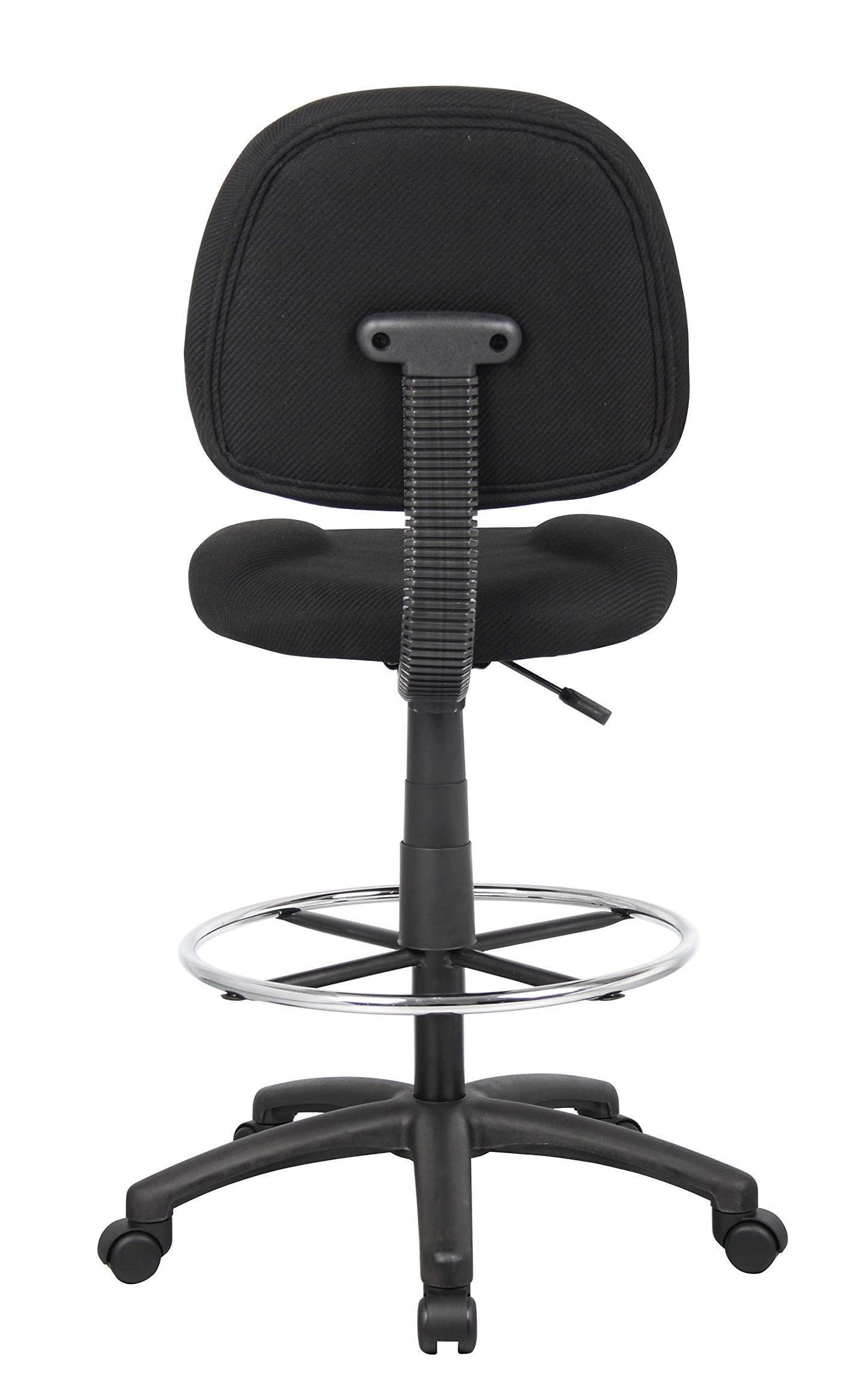 Boss Office Products B1615-BK Ergonomic Works Drafting Chair Without Arms in Black, Mid-Back