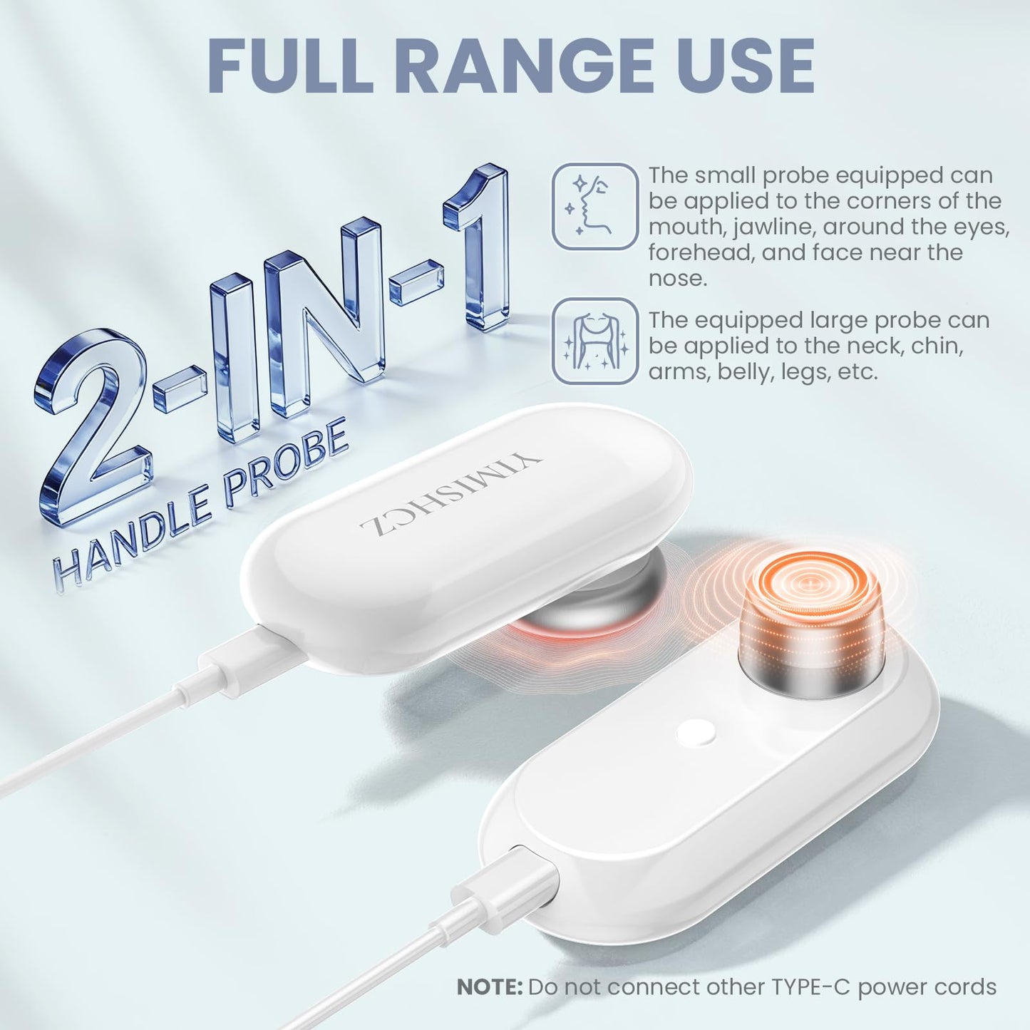 Professional Face Beauty Device with Dual Probes - Skin Rejuvenation - Lifting and Tightening - Reduces Wrinkles & Anti Aging, Experience The Salon-Grade Results at Home, Equipped with Gel