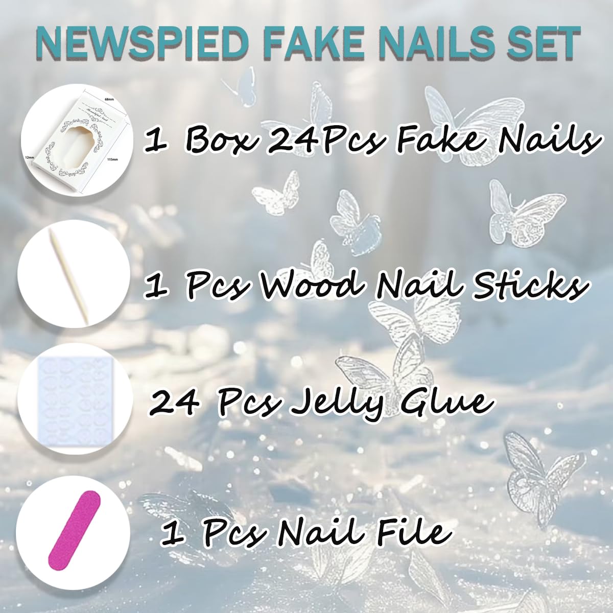 24Pcs Gold Press on Nails Almond Long Glitter Nude Fake Nails Luxury Metallic Flower Acrylic Nails Glue on Nails Reusable Full Cover False Nails for Women Wedding Party Daily DIY Manicure
