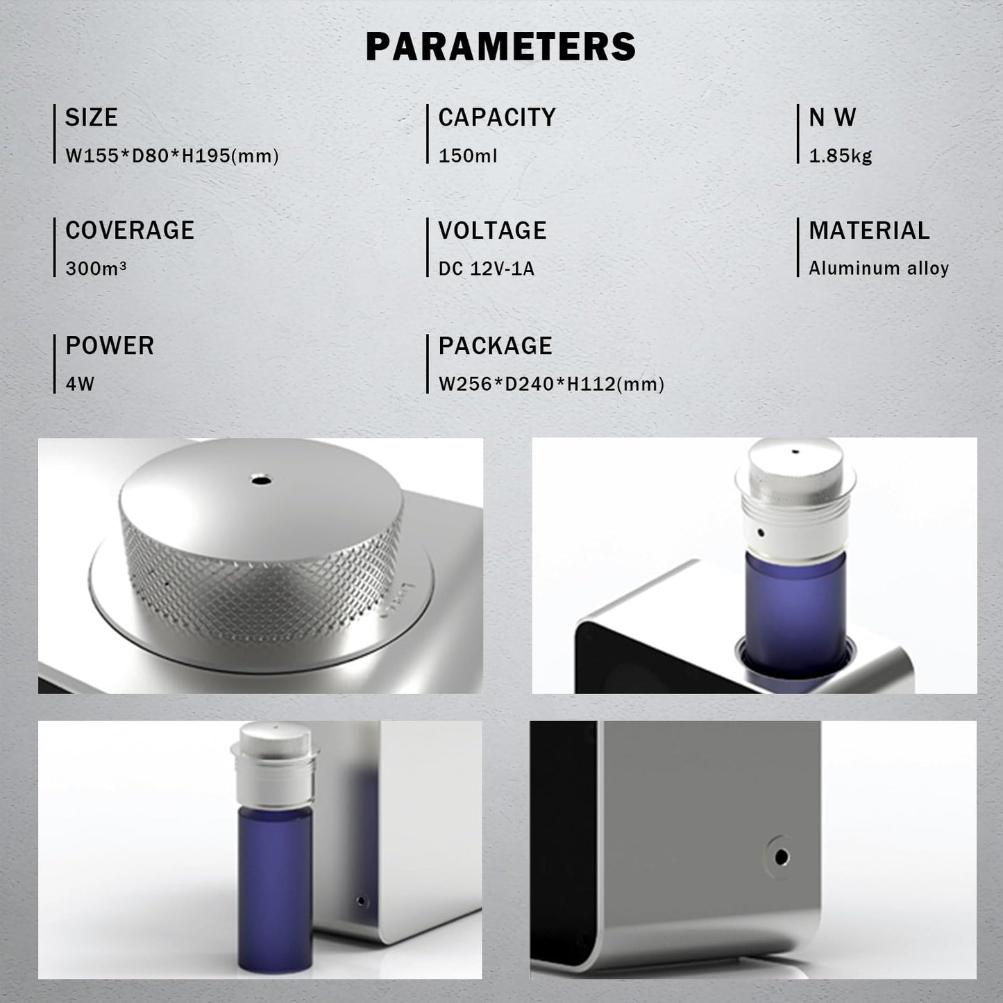 Haigoo Wireless Smart Scent Waterless Home Fragrance Diffuser for Home, Spa, Office, Large Room,Cover Up to 2000 Sq. Ft, Commercial Aromatherapy Nebulizing Oil Diffuser Gift
