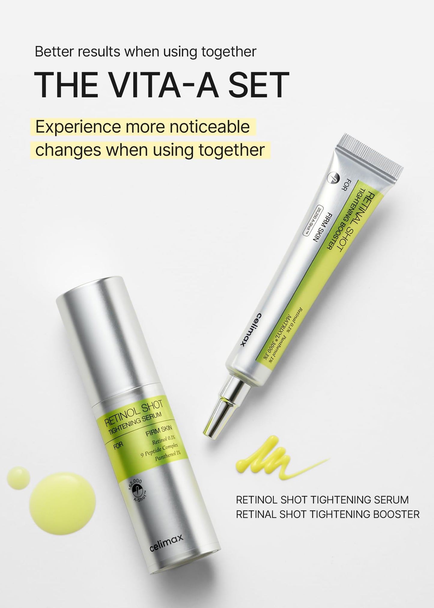 celimax The Vita A Retinol Shot Tightening Serum | with Pure Vitamin A Retinol, Peptide, Pore Minimizer, Wrinkles & Fine Lines, Firmer Skin, Anti-Aging, Skin Smoothing 30ml, Mothers Day Gift