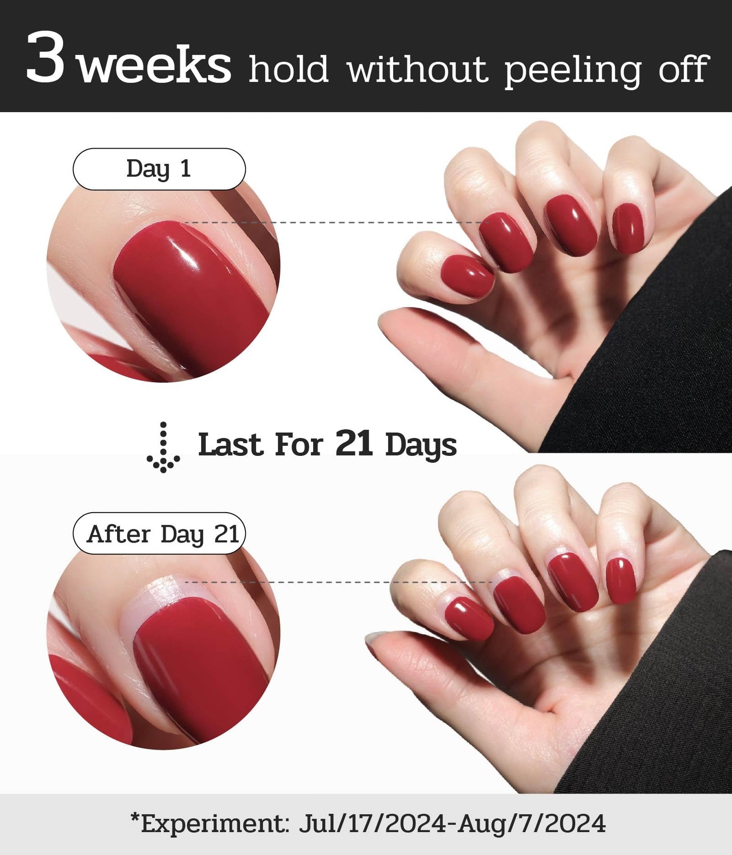 ruyeefam Nail Polish Strips (No UV Lamp Needed) - 22 Pcs Salon Quality Gel Nail Stickers - Long Lasting Wraps (Silver Moon Haze)