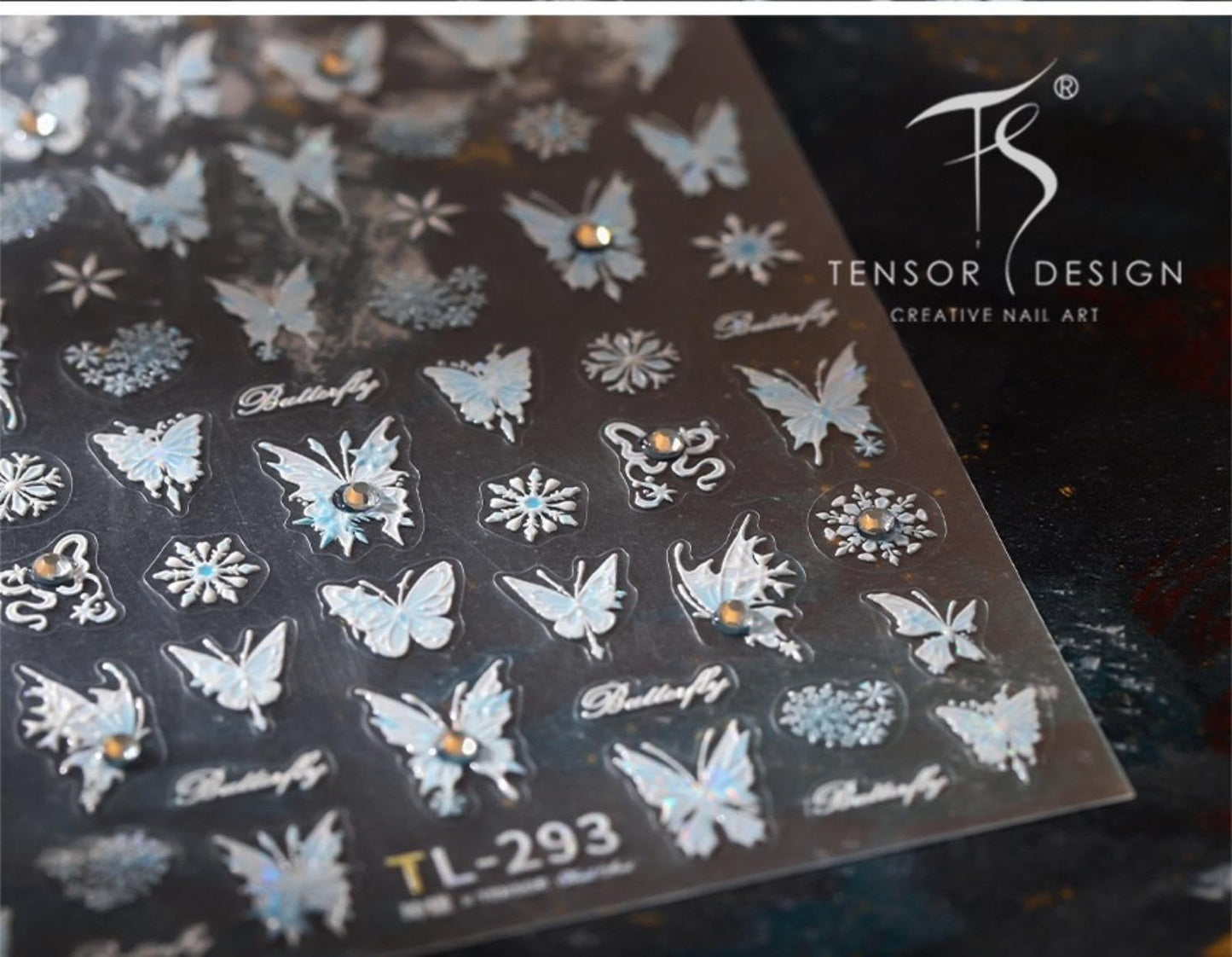 5D Embossed Butterfly Nail Stickers Laser Butterflies Nail Art Stickers Rhinestone Nail Decals Self-Adhesive Spring Sticker Summer Nails Supplies for Women Girls DIY Manicure