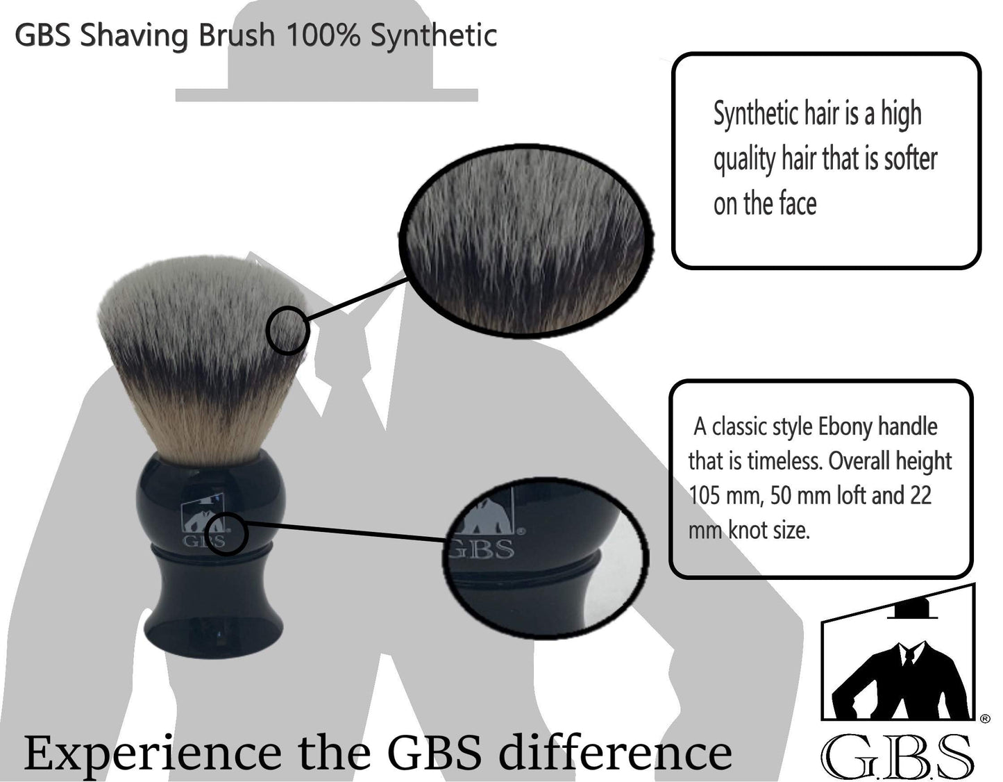G.B.S Grooming Gift Set - Black Adjustable Double Edge Safety Razor, Shaving Mug, Shave Brush Razor Stand, Razor, Travel Toiletry Bag, Lavender Aftershave Balm and Natural Shaving Soap