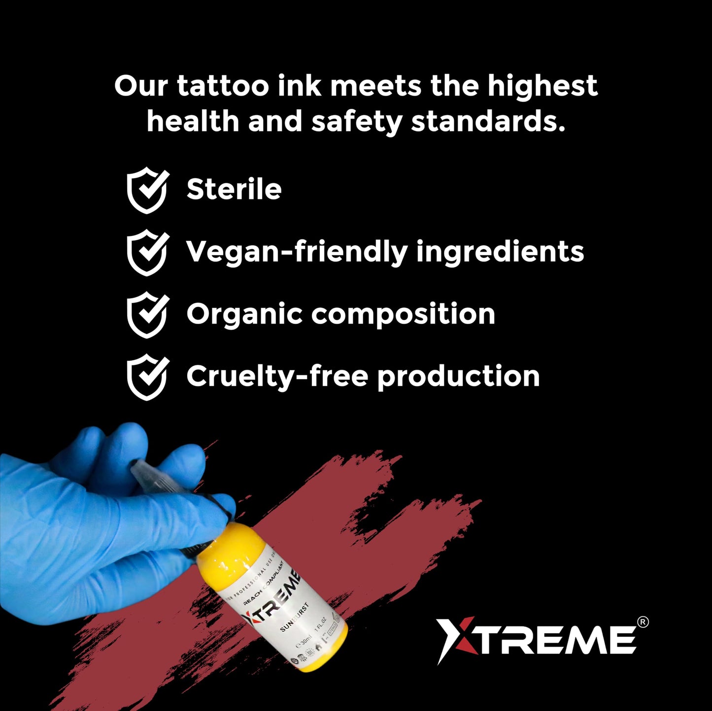 Xtreme Ink Opaque Gray Set: Elevate Tattoo Artistry with 5 Shades, Extra Light, Light, Medium, Dark, and Extra Dark, Acrylic-Free, Water-Based, Premium Inks for Grayscale Perfection (Set of 5, 1/2 oz)