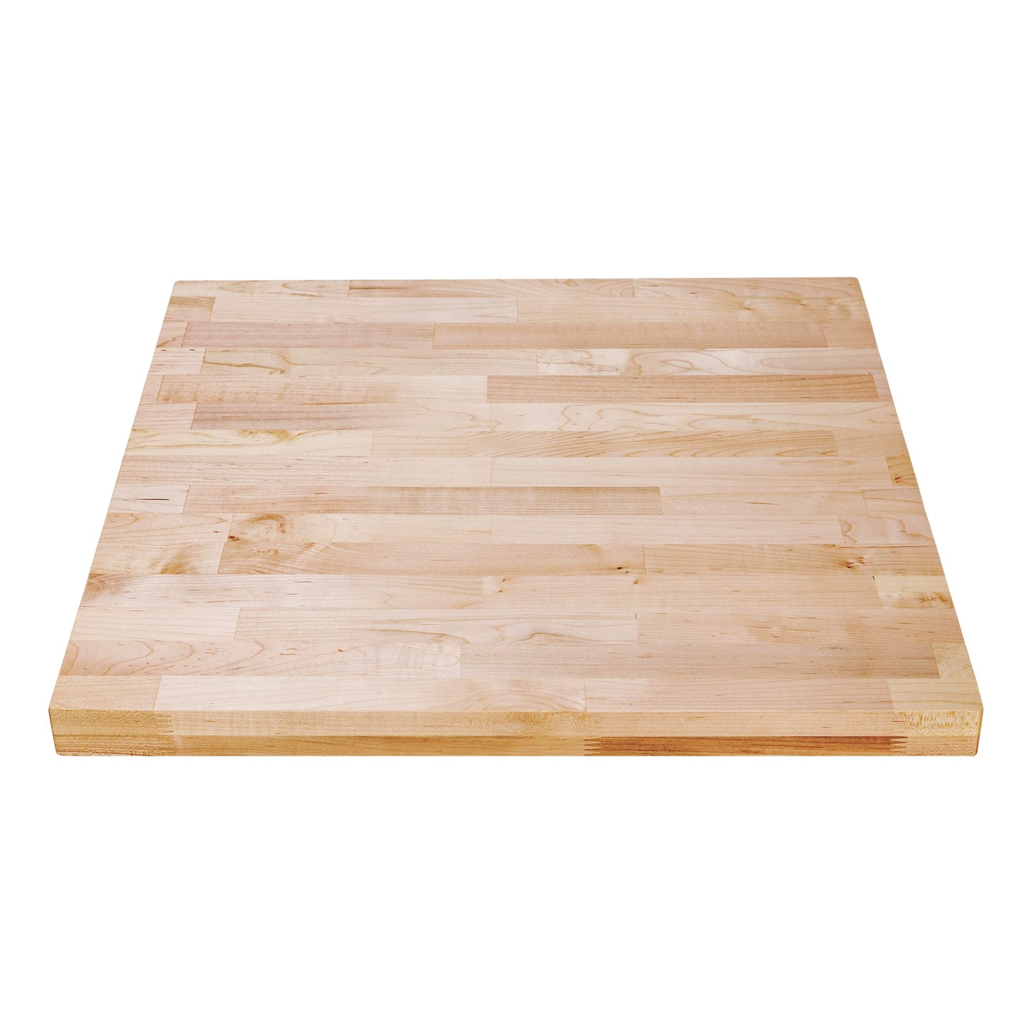 DuraSteel Solid Wood Table Top - 24 x 24 Butcher Block Countertop - Natural Maple Slab Wood Cutting Board for Kitchen Workbench Desk Top, Large Charcuterie Boards Counter Round Chopping Wooden Bamboo