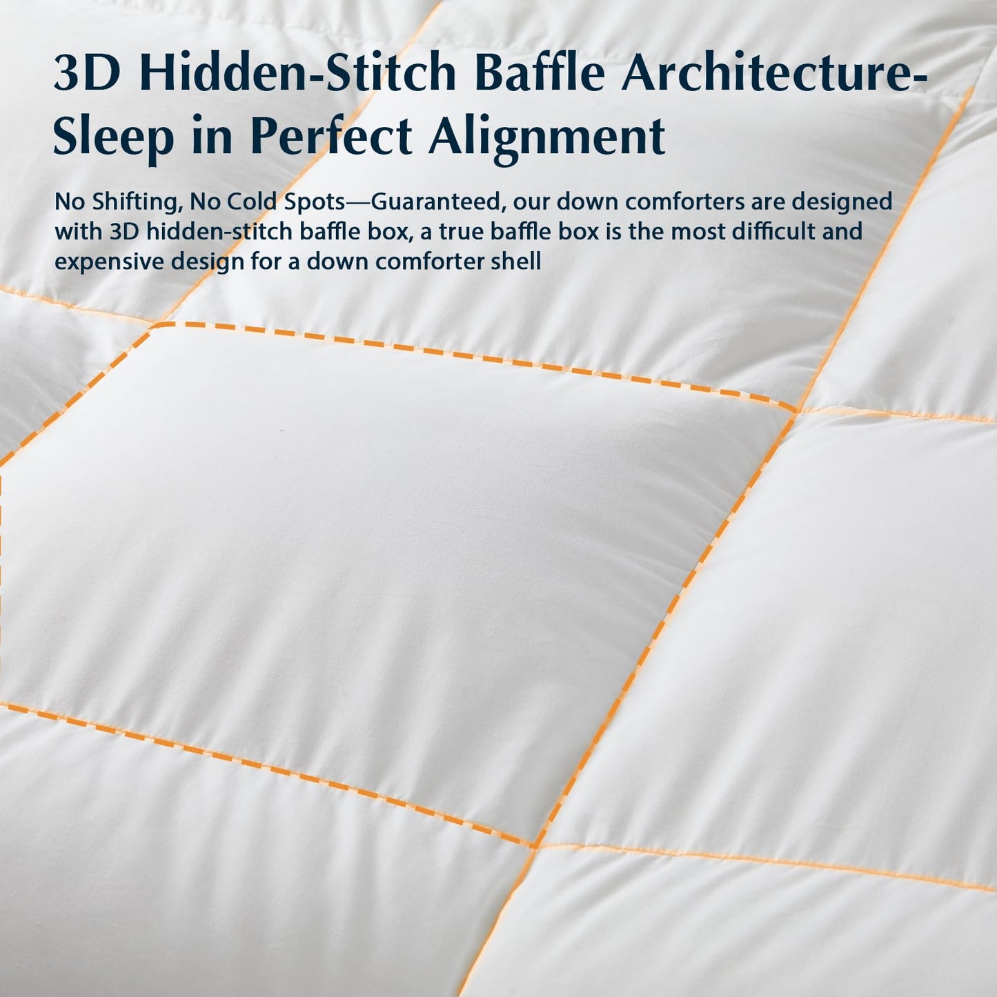 Pacific Coast Goose Feather Down Fiber Comforters King Size, Extra Fluffy White Duvet Insert, Ultra-Soft, Breathable, All Season Hotel Luxury Bedding Comforters, 8 Corner & Center Loops (106"x90")