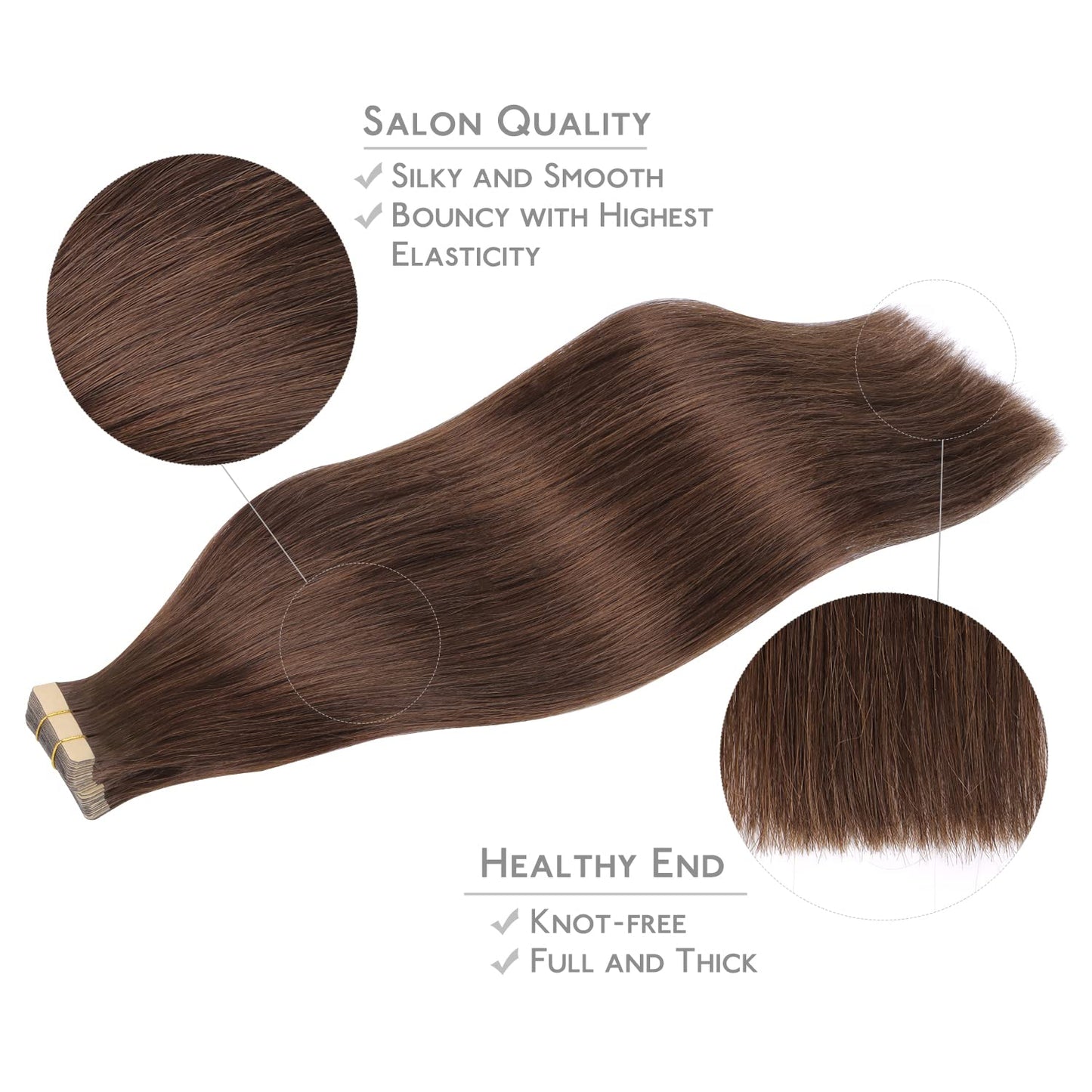 WENNALIFE Tape in Hair 4