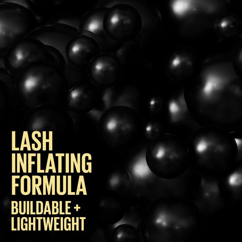 Maybelline The Colossal Bubble Washable Mascara, Buildable Mascara Volume and Length Formula for Bold, Separated Lashes, Blackest Black, 1 Count