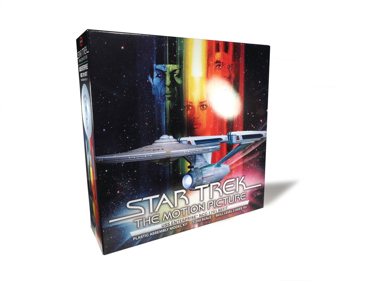 Polar Lights Star Trek USS Enterprise Refit 1:350 Scale Model Kit – Highly Detailed Sci-Fi Collectible with Interior Docking Bay