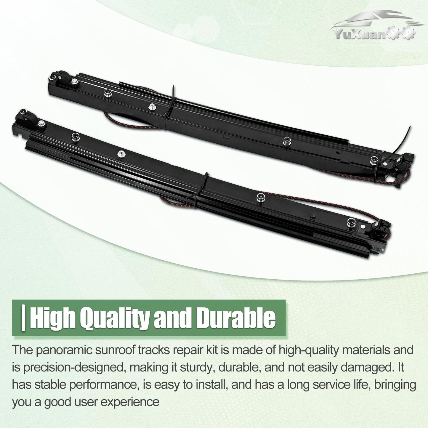 A1767800075+A1767800175 Panoramic Sunroof Tracks Repair Kit Fits for 2014-2019 Mercedes-Benz A/CLA-Class W176 C117 A200 CLA200 CLA250 CLA45 AMG A180 1.6L 2.0L