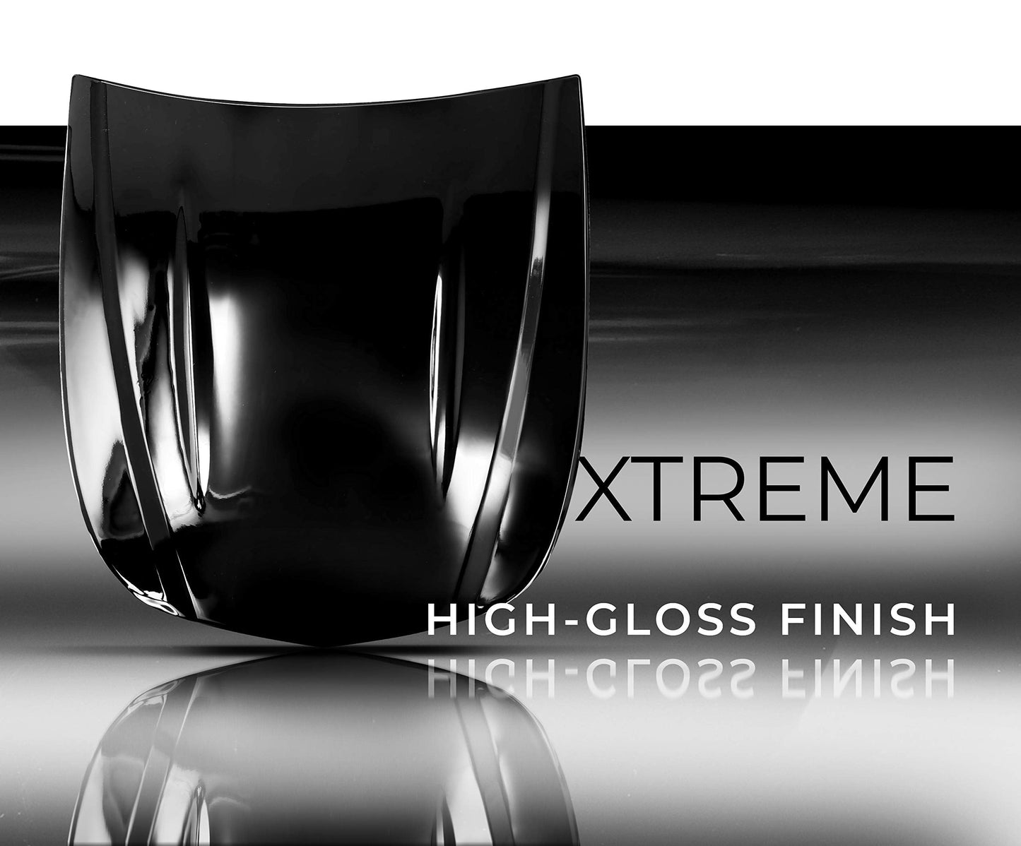 VViViD+ Ultra Gloss Premium Vinyl Car Wrap Film (50ft x 5ft, Gloss Piano Black)