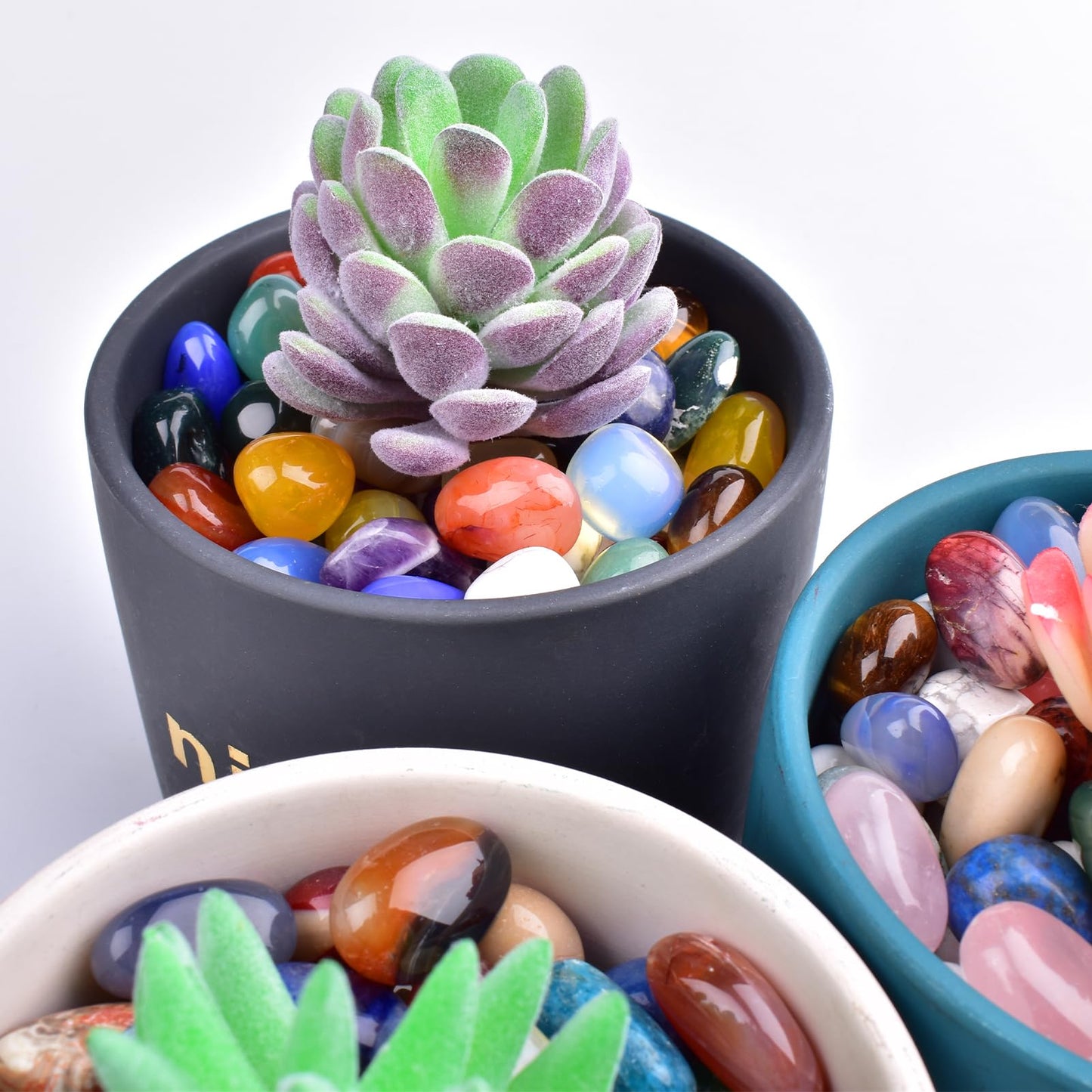SigMntun Aventurine Healing Crystal Stone Set - 24 Pieces, 0.6" Natural & Polished Stones for Healing, Meditation, Reiki, Chakra, Crafting & Decoration