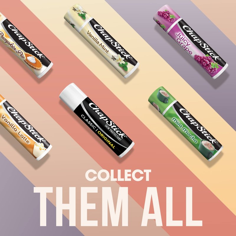 ChapStick Classic Original Lip Balm – Moisturizing Lip Care for Dry, Cracked Lips, 0.15 Oz Ea
