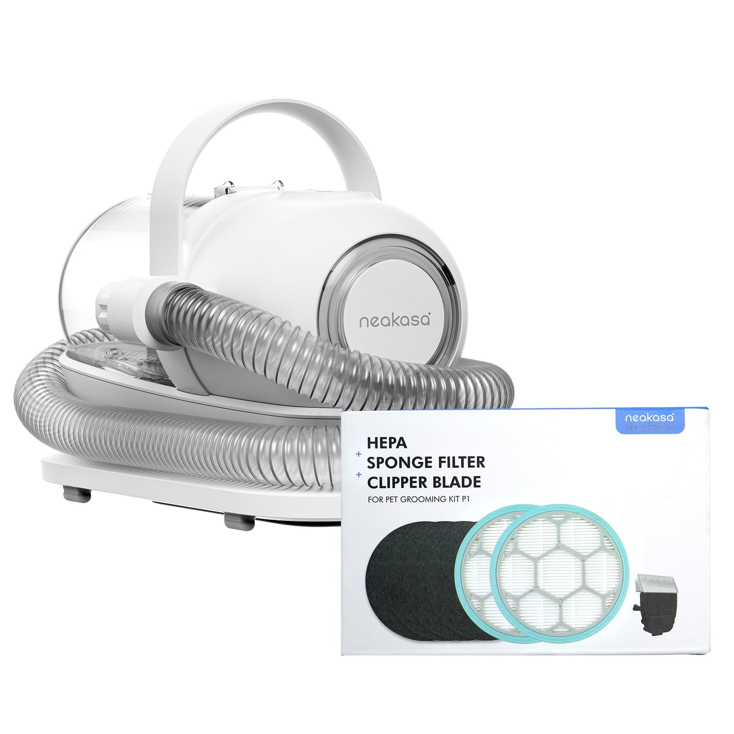 Neakasa P1 Pro Pet Grooming Kit with Sponge Filter, Clipper Blade and HEPA Replacement Kit