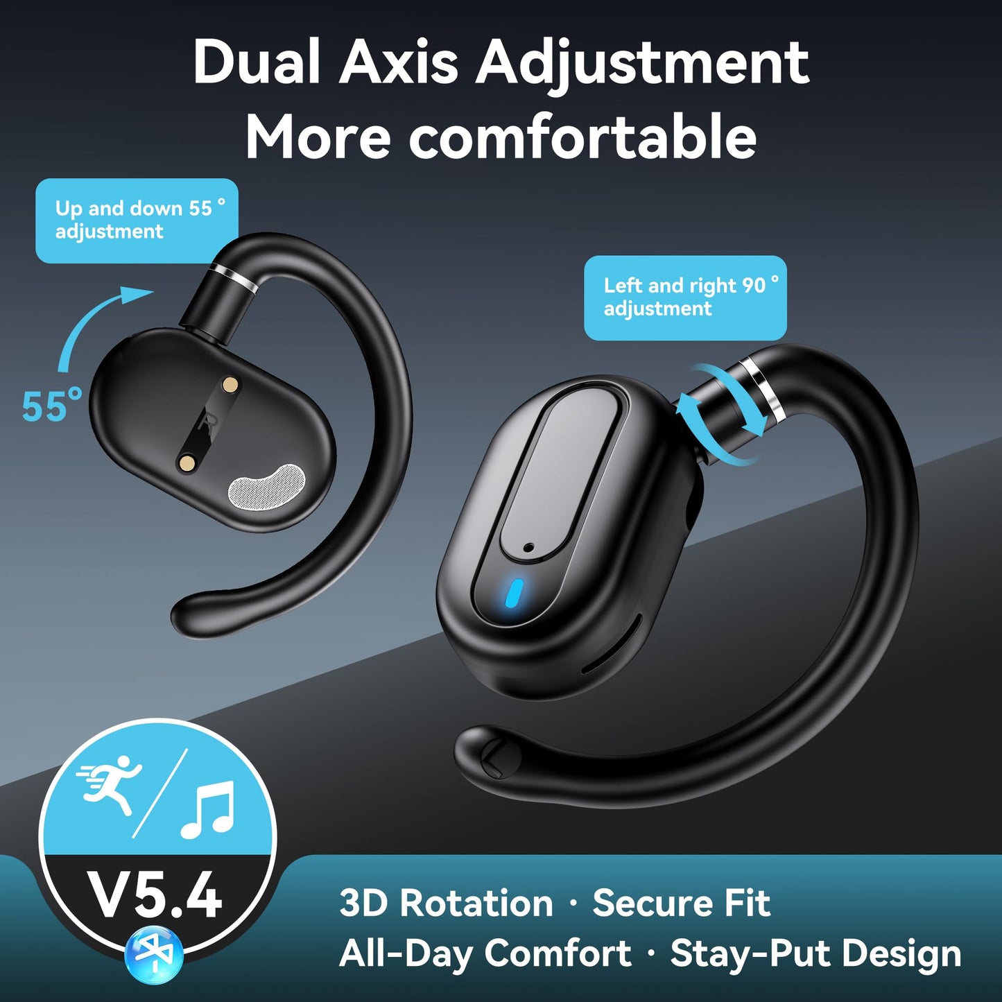 AI Language Translation Earbuds, 3-in-1 Instant Translator Earbuds with 163 Languages Wireless Bluetooth Two Way Online Voice Translation Device for Travel Business Learning