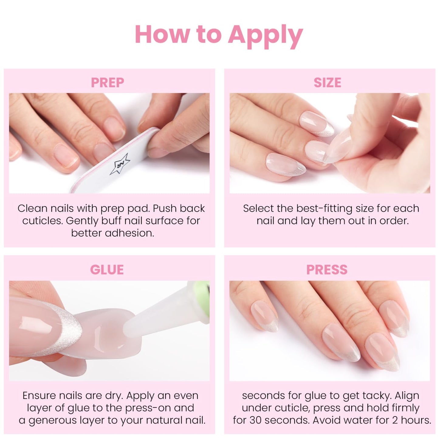 Nail Reformation Press On Nails, Beaded Clutch | Sheer Nude Medium Almond Fake Nails with Metallic Silver French Tip & Pearl, Reusable Stick On Nails in 15 Sizes - 30 False Nail Kit, Gifts for Women