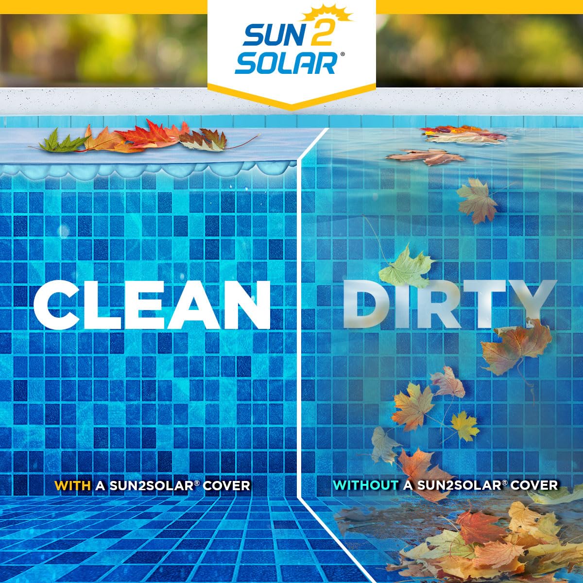 Sun2Solar Clear 18 ft Round Pool Solar Cover | 1600 Series | Heat Retaining Blanket for Inground and Above Ground Swimming Pools | Harness The Sun's Energy to Heat Pool | Bubble Heating Blankets