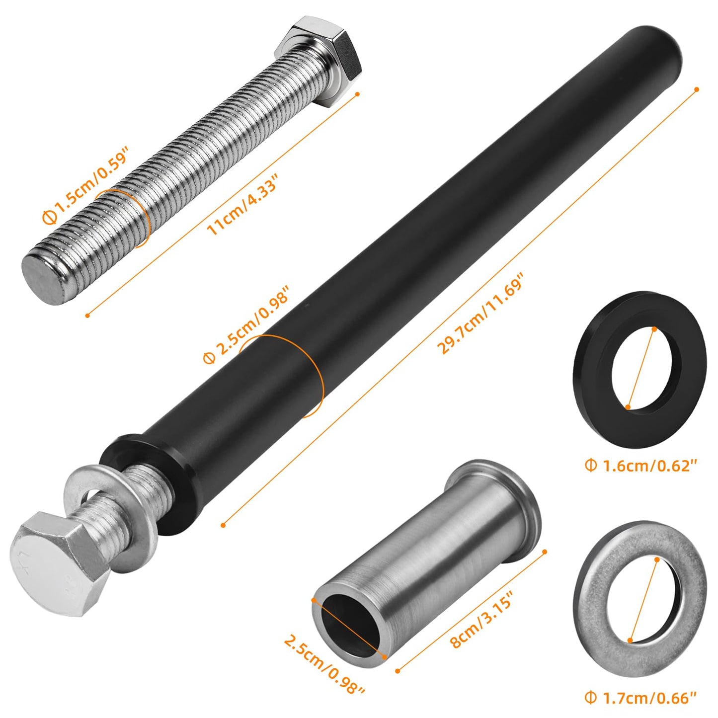 Weight Plate Holder for Power Rack Attachment, Squat Rack Weight Storage for 1 inch Olympic Weight,Compatoble with 2x2, 2x3, 3x3 Power Cage, Fit 1"and 5/8"" Hole (3×3)"