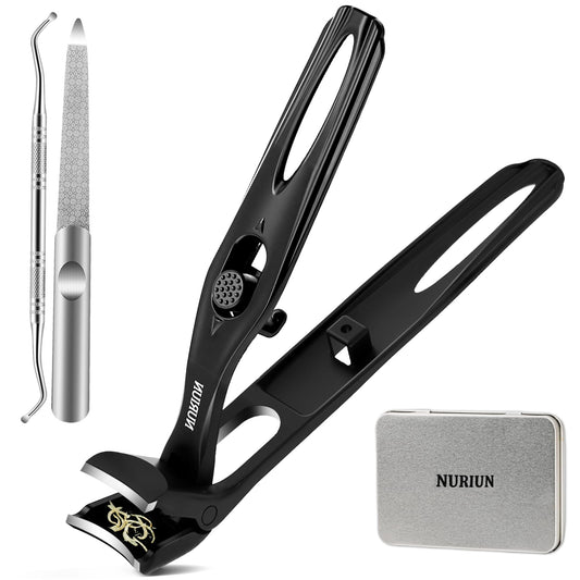 Long Handled Toenail Clippers for Seniors Thick Toenails, Angled Head Large Nail Clippers for Men, Heavy Duty Professional Toe Nail Clippers for Thick Nails