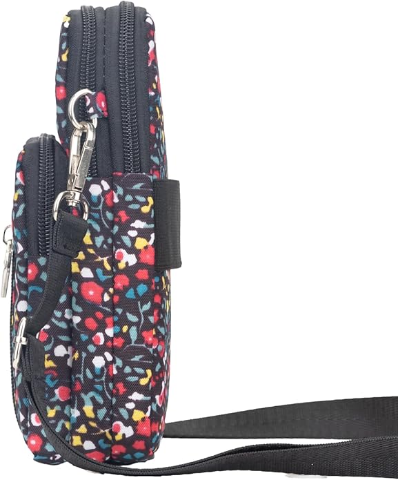 JANKS Small Crossbody Bag for Women - Mini Phone Purses with Crossbody Strap and Wallet - Nylon Arm Bag