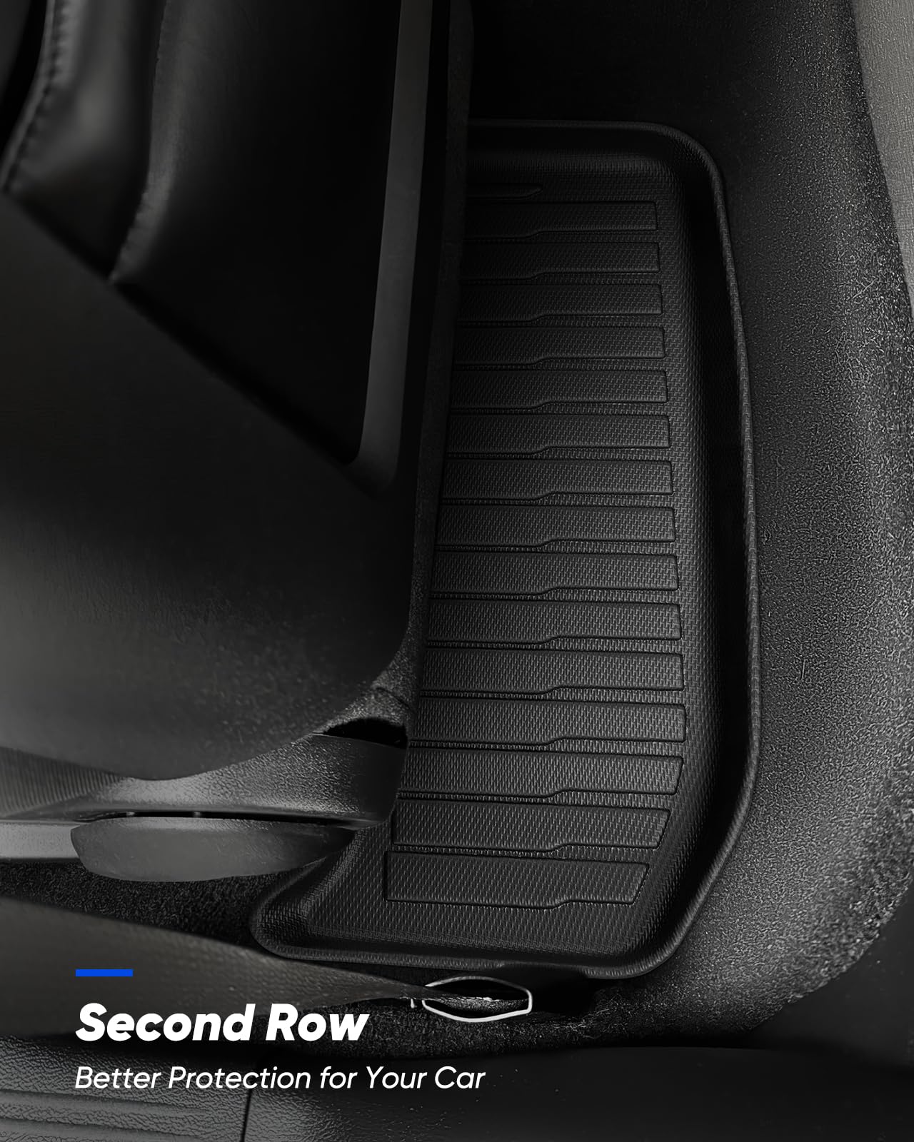 Car Floor Mats for Dodge Challenger RWD 2011-2023 Cargo Liner, 1st & 2nd Row Full Set Car Liners,Anti-Slip for Challenger Accessories 2012 2013 2014 2015 2016 2017 2018 2019 2020 2021 2022 4PCS Black