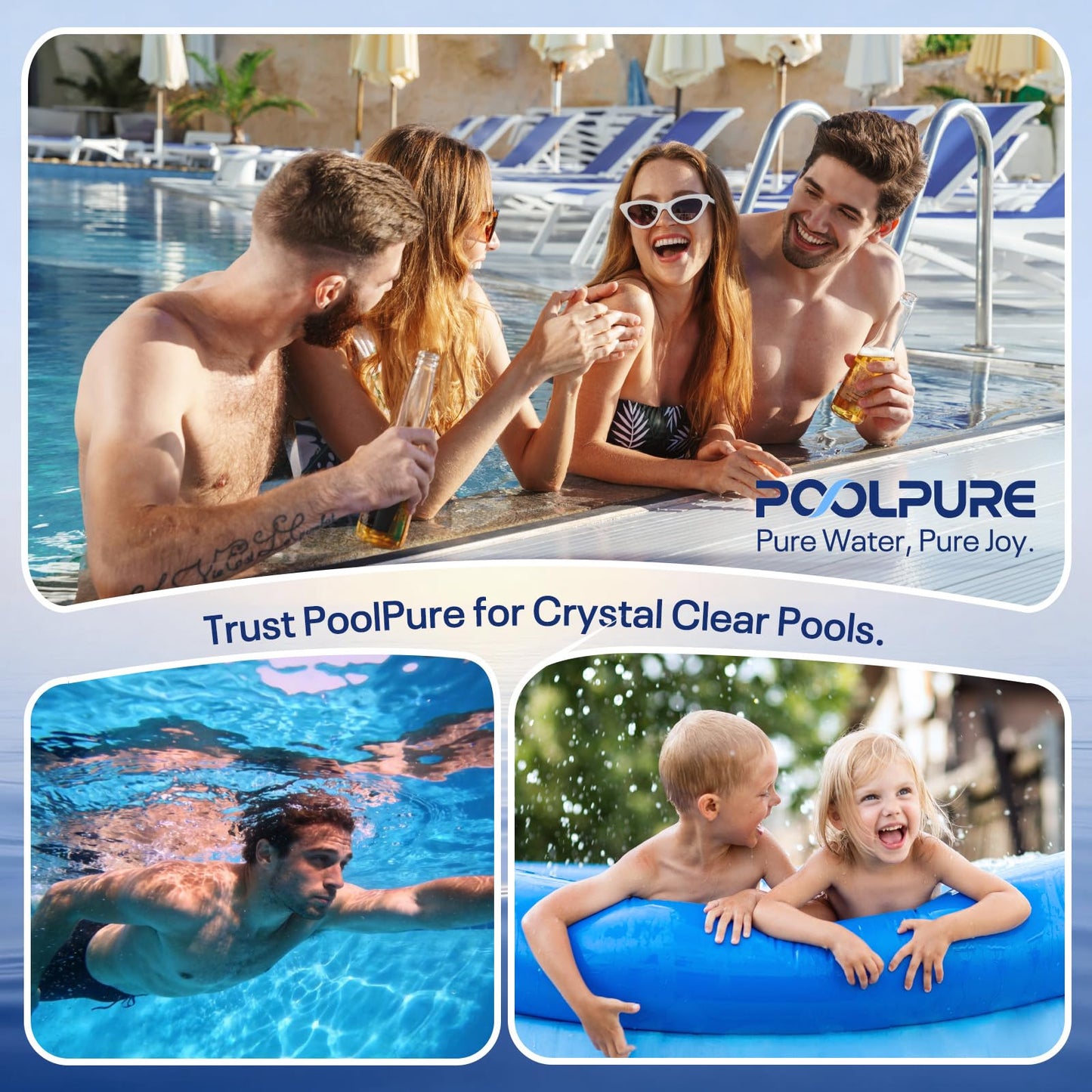 POOLPURE PXST100 Pool Filter Replaces Hayward X-Stream CC1000, CCX1000-RE, Pleatco PXST100, Unicel C-8311, Ultral-B6, Filbur FC-1285, 817-0100N/P, Waterway Pro Clean 100, L x OD: 17 3/8" x 8 15/16"