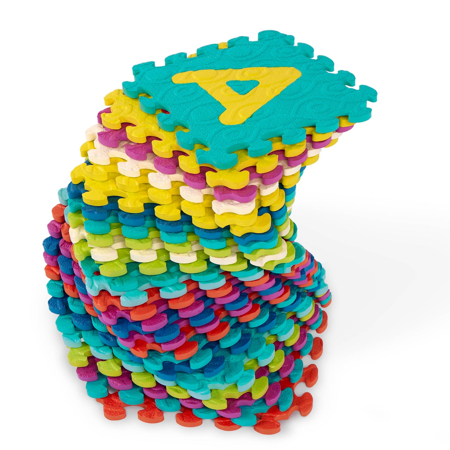 B. toys – Alphabet & Numbers Floor Mat – 35 Interlocking Foam Tiles – Thick ABC Tiles for Newborns, Toddlers, Kids – Pop – Out Letters + Numbers – 0+ Months – Beautifloor