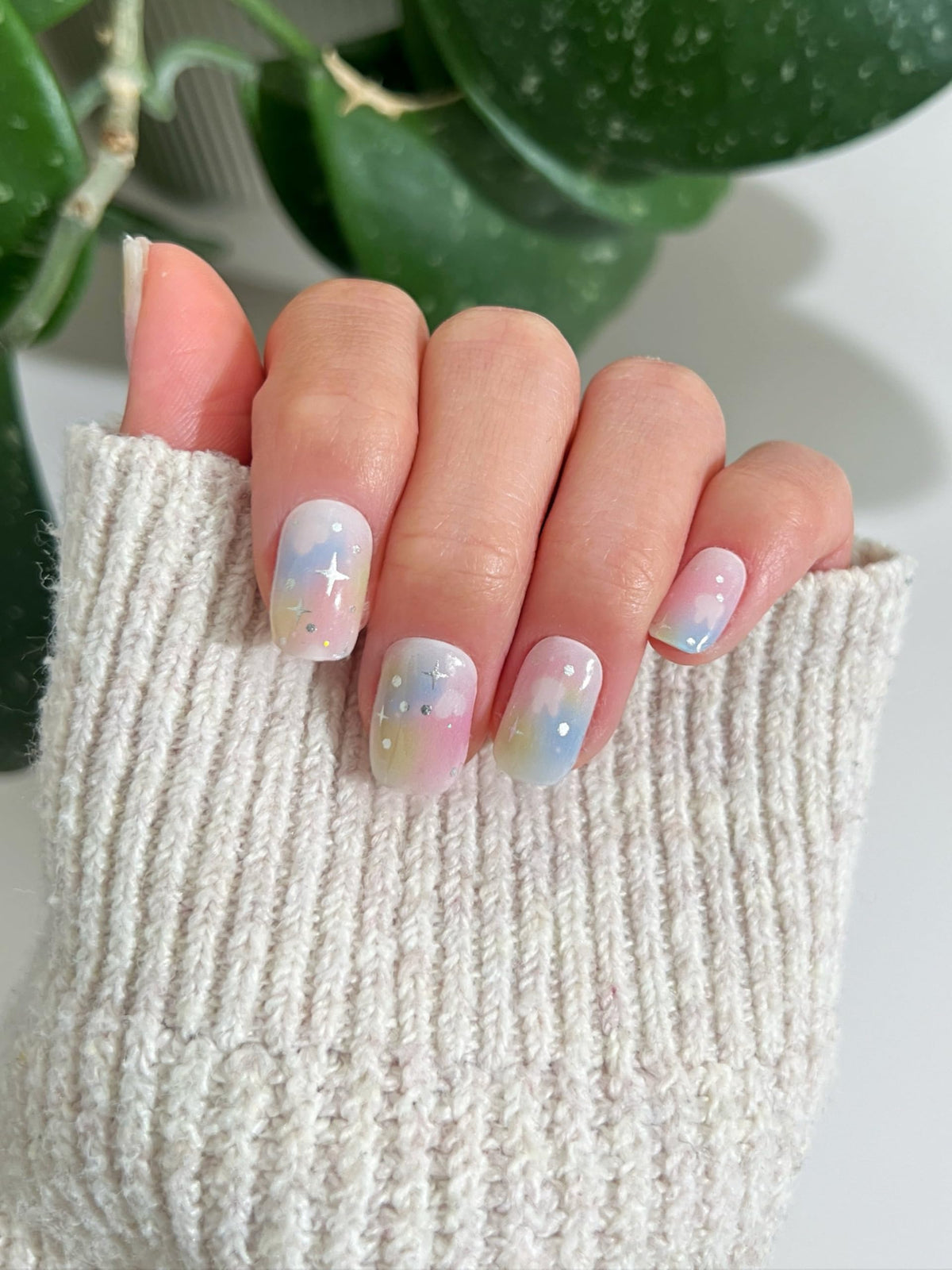 Nova Nails Semi Cured Gel Nail Strips (Cosmic Confetti)