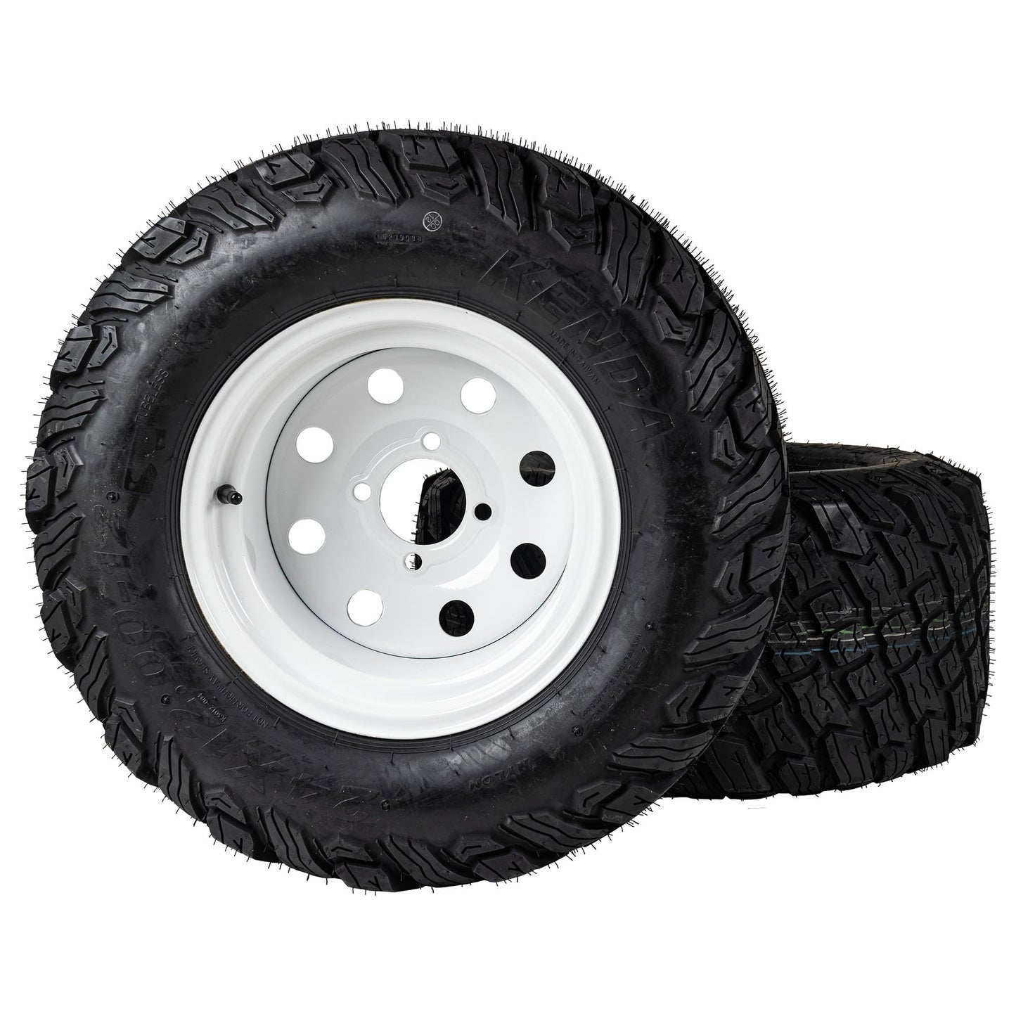 8TEN Wheel and Tire 24x12-12 for Exmark Lazer Z John Deere ZTrak Pro M R Series Offset -1.125 2 Pack