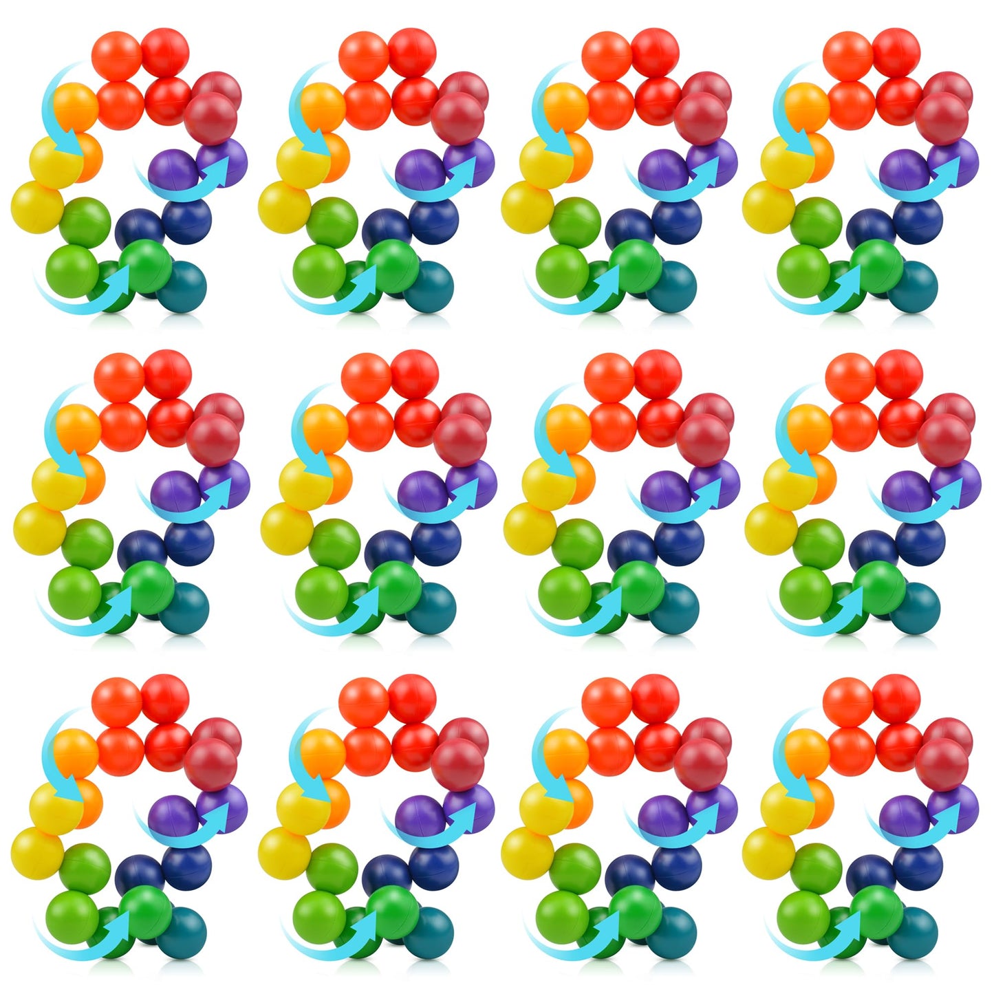 Yrissmiss 12PCS Autism Sensory Toys for Autistic Children, Quiet Fidget for Adults Kids, Autism for Toddlers 3-4, Travel for Ages 3-5 Gift Easter Basket Stuffers Gifts for Kids Boys Girls A