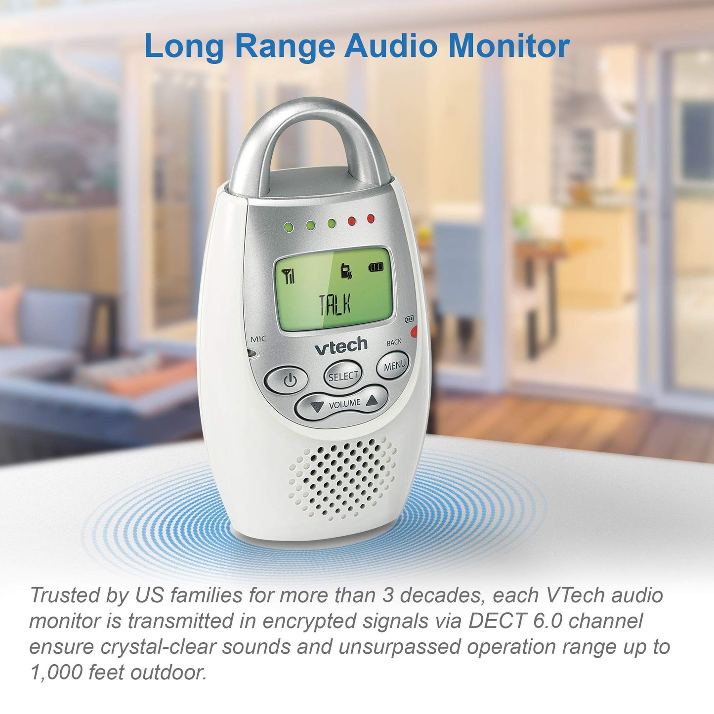 VTech Audio Baby Monitor Bundle with up to 1,000 ft Range and Rechargeable Battery | 2 Parent Units