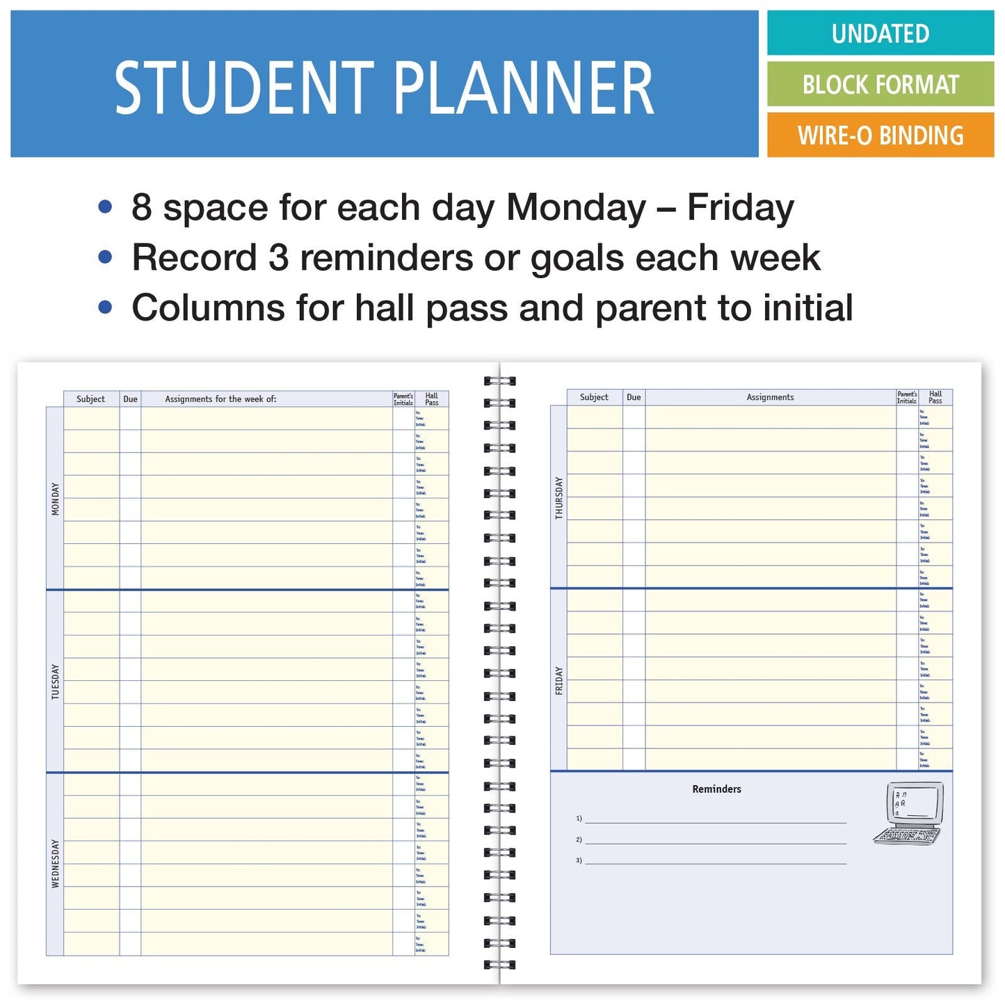 Undated Student Assignment Book (S40)