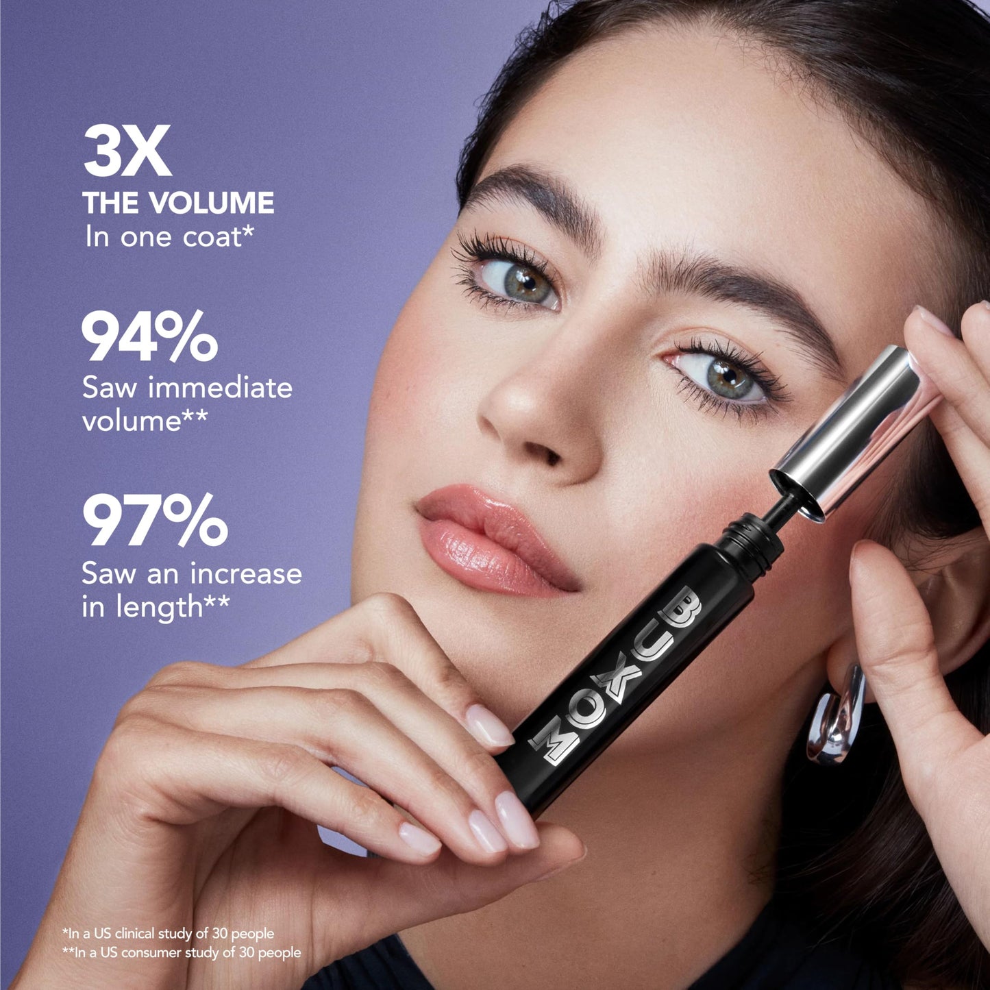 BUXOM Lash Volumizing Mascara, Blackest Black, Full Size