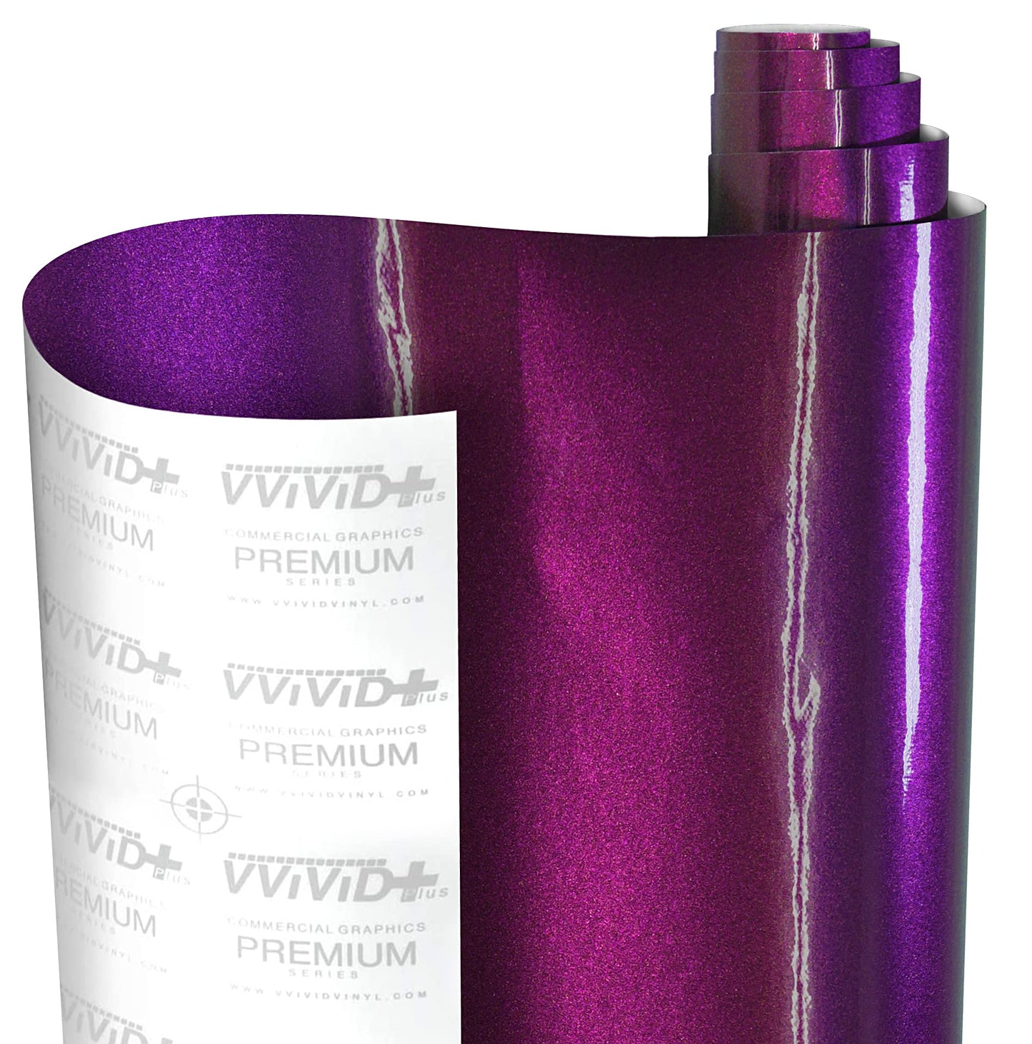 VViViD+ Gloss Metallic Joker Purple Premium Vinyl Wrap Film (50ft x 5ft)