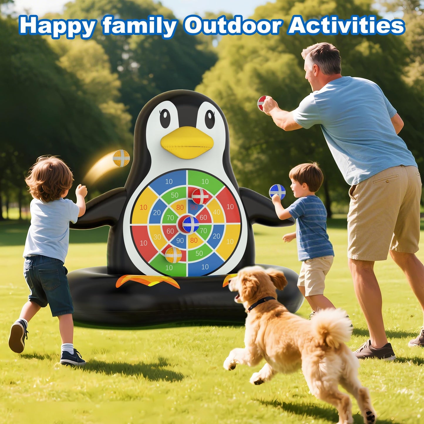 MOONTOY Fun Pool Toys, Inflatable Dart Board Floating Water Game for Kids Ages 4-8 8-12, Outdoor Backyard & Beach Games for Boys Girls Teens and Adults, Summer Party Birthday Gift