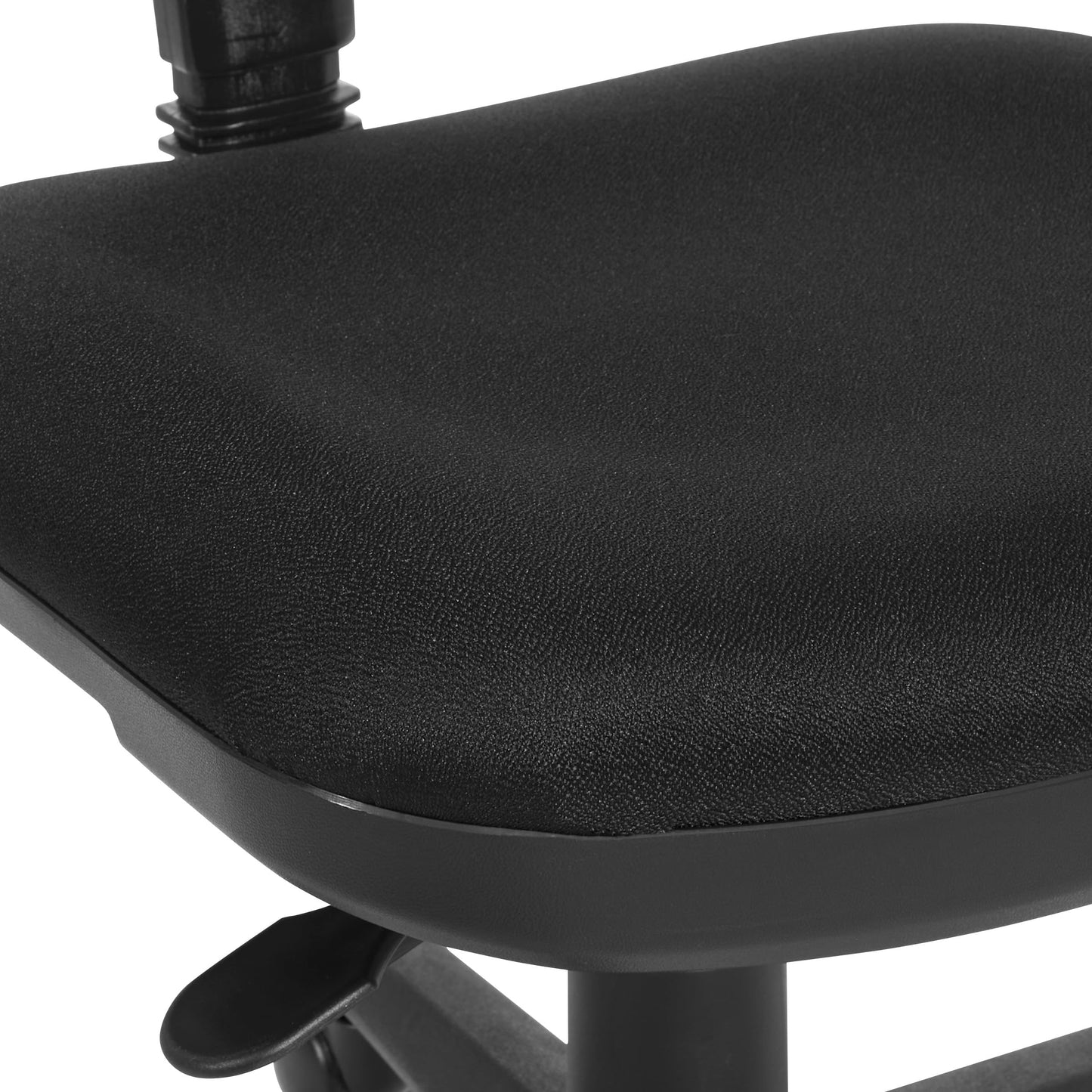 Office Star Pneumatic Sculptured Office Task Chair with Thick Padded Seat and Built-in Lumbar Support, Black