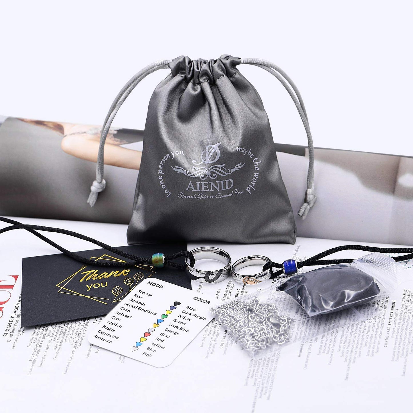 Aienid Love Necklace Silver,Puzzle Heart Pendant Necklace Stainless Steel Engagement Gifts for Couples