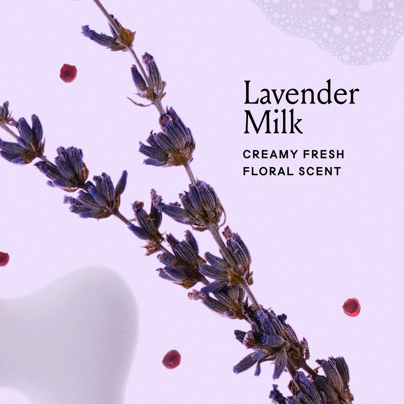 Billie Shave Glaze - Shaving Oil - Oil-to-milk shave protection - Lavender Milk scent - 8oz