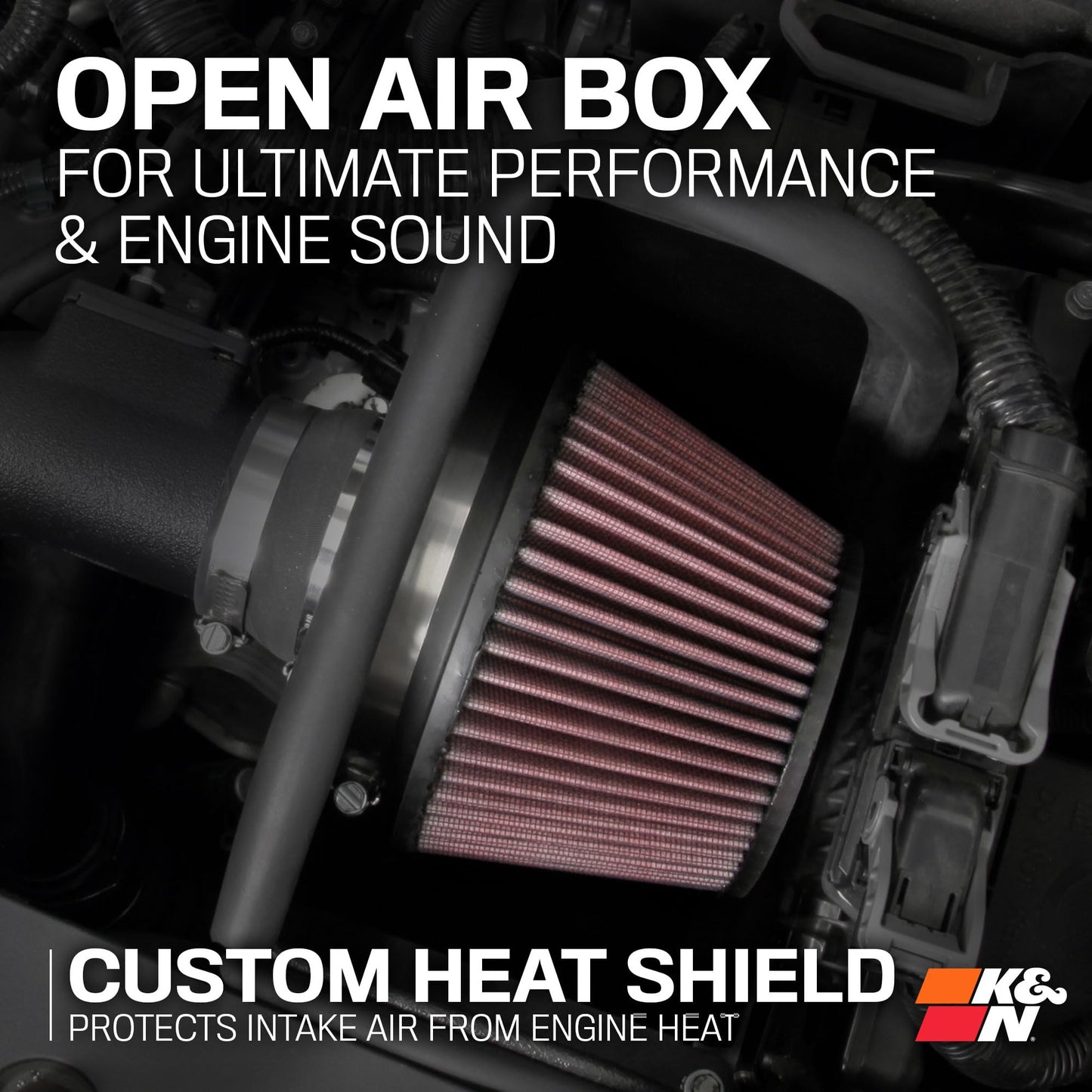 K&N Cold Air Intake System: High-Flow Air Filter, Increase Performance & Acceleration: Compatible with 2016-2021 HONDA: Civic, 63-3516
