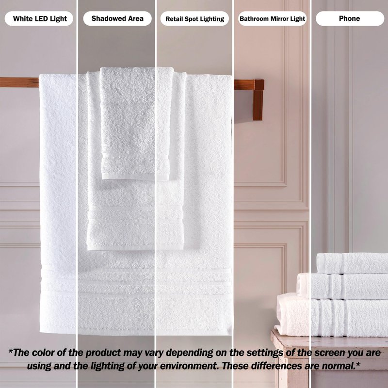 Hawmam Linen White Hand Towels for Bathroom, Set of 4, 16x29 Inch, Premium Turkish Cotton, Highly Absorbent Hotel Collection, Blissful Luxury Spa Feel, White Towels