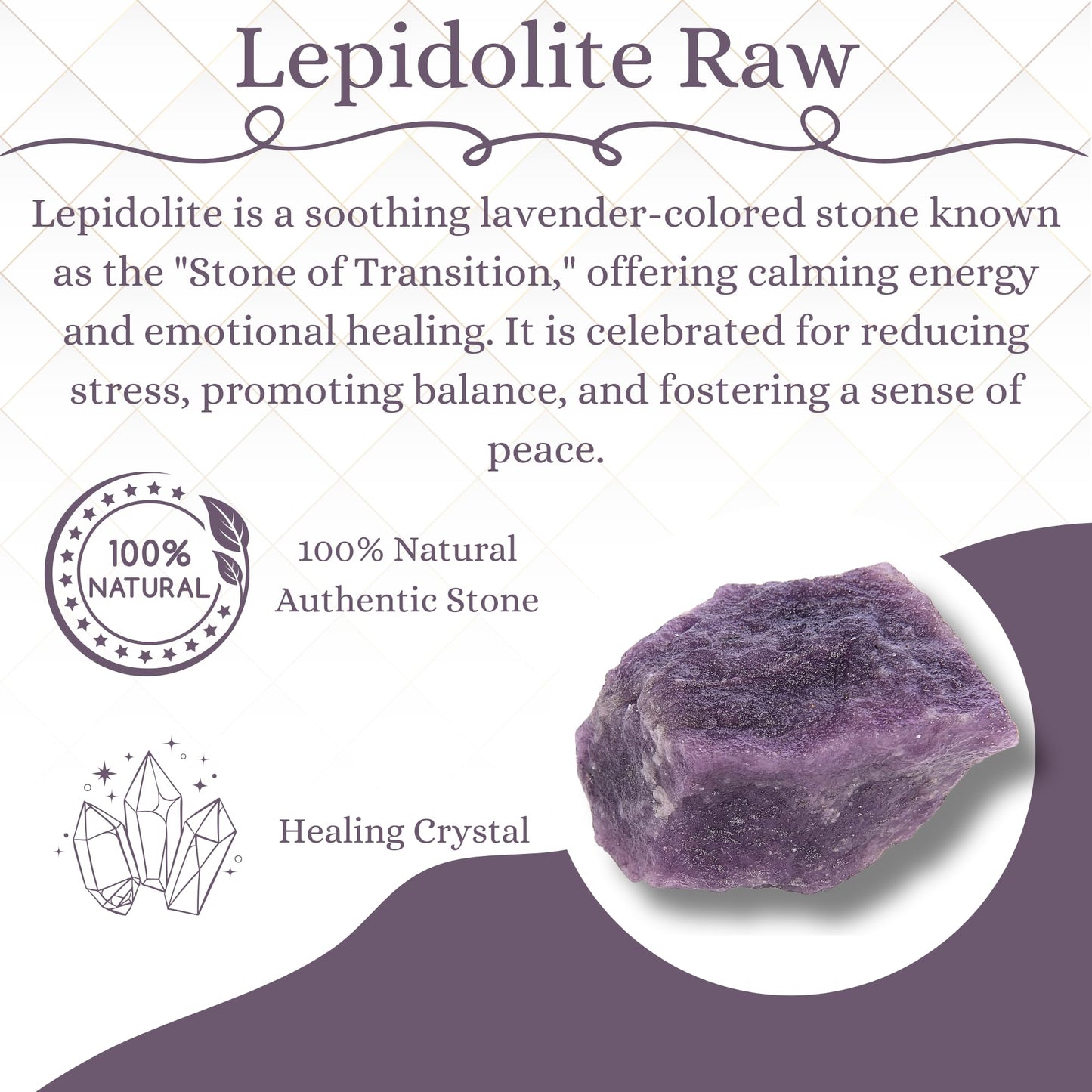 ANAYA AGATE Lepidolite 2 Pcs Raw Crystals Rough Gemstones w/Authenticity Card, Velvet Pouch - Large 1.25–2.0" Raw Stones for Tumbling, Cabbing, Polishing, Cutting Natural Healing Crystals for Home Decor, DIY Stones