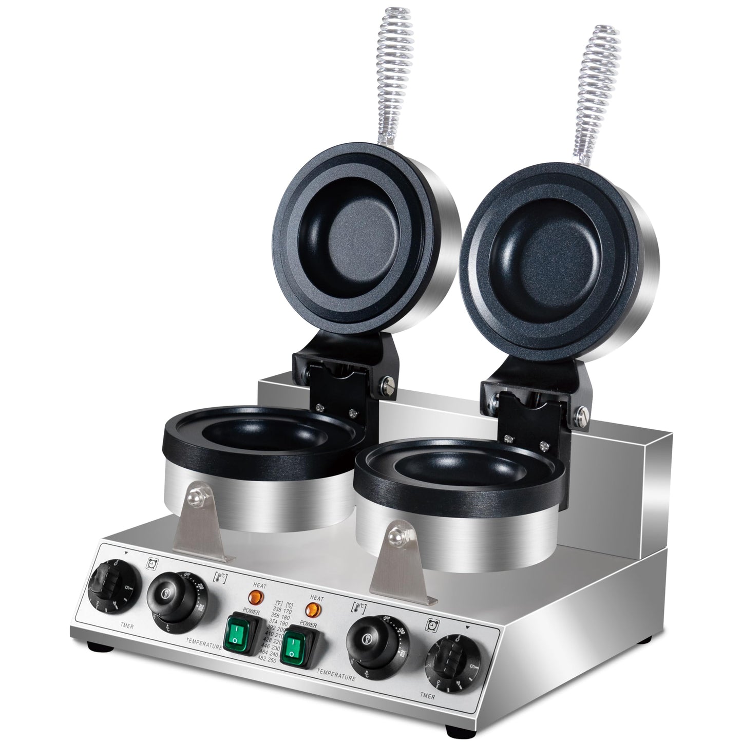 Ice Cream Burger Maker, double UFO Burger Maker, Ice Cream Filling Waffle Maker, Hamburger Waffle Maker Sandwich Press Non-stick Panini press waffle machine 2600W Gelato Panini Press machine