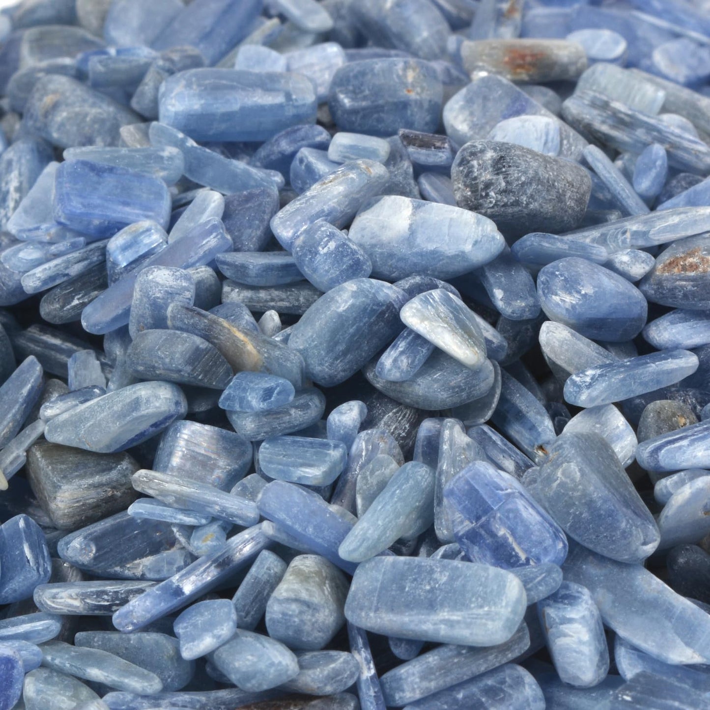 100 grams Small Kyanite Tumbled Chips Polished Crushed Stone Crystal Healing Embellishments