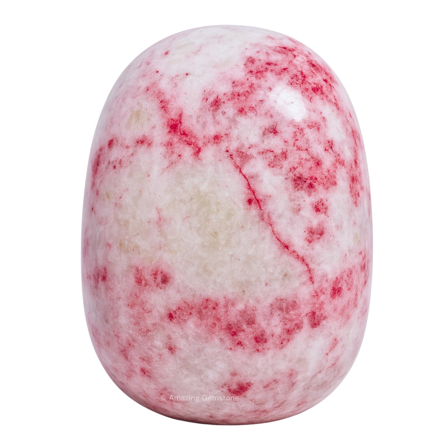 Amazing Gemstone Cinnabarite Crystal Tumbled Stones Polished Rocks - Natural Gem Stones for Healing - DIY Crystals for Protection (1 Piece)