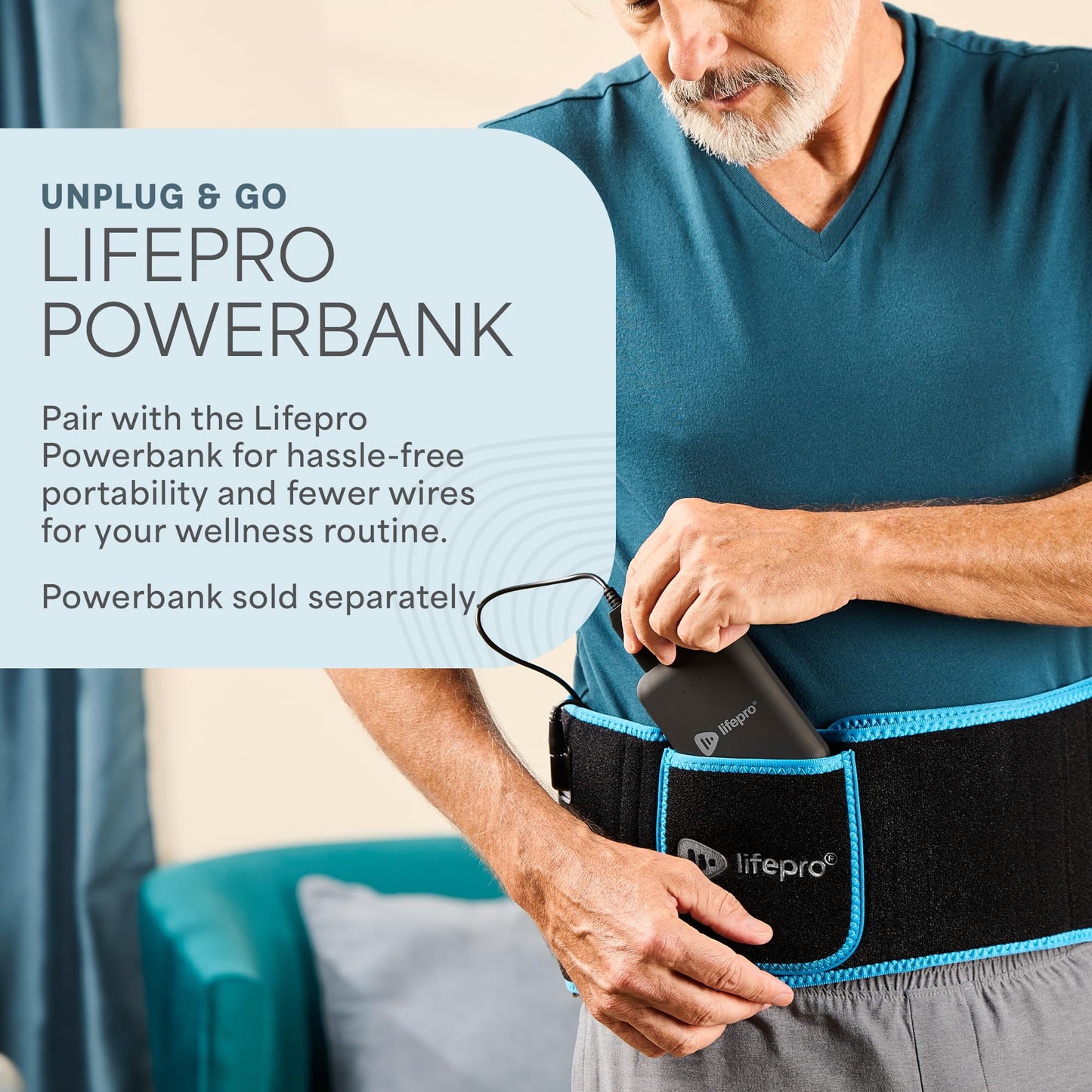 Lifepro Red Light Therapy Belt – Infrared Red Light Therapy for Body, Back and Shoulder - 660nm & 850nm Near Infrared Heating Pad – Adjustable & Portable for Wellness & Relaxation