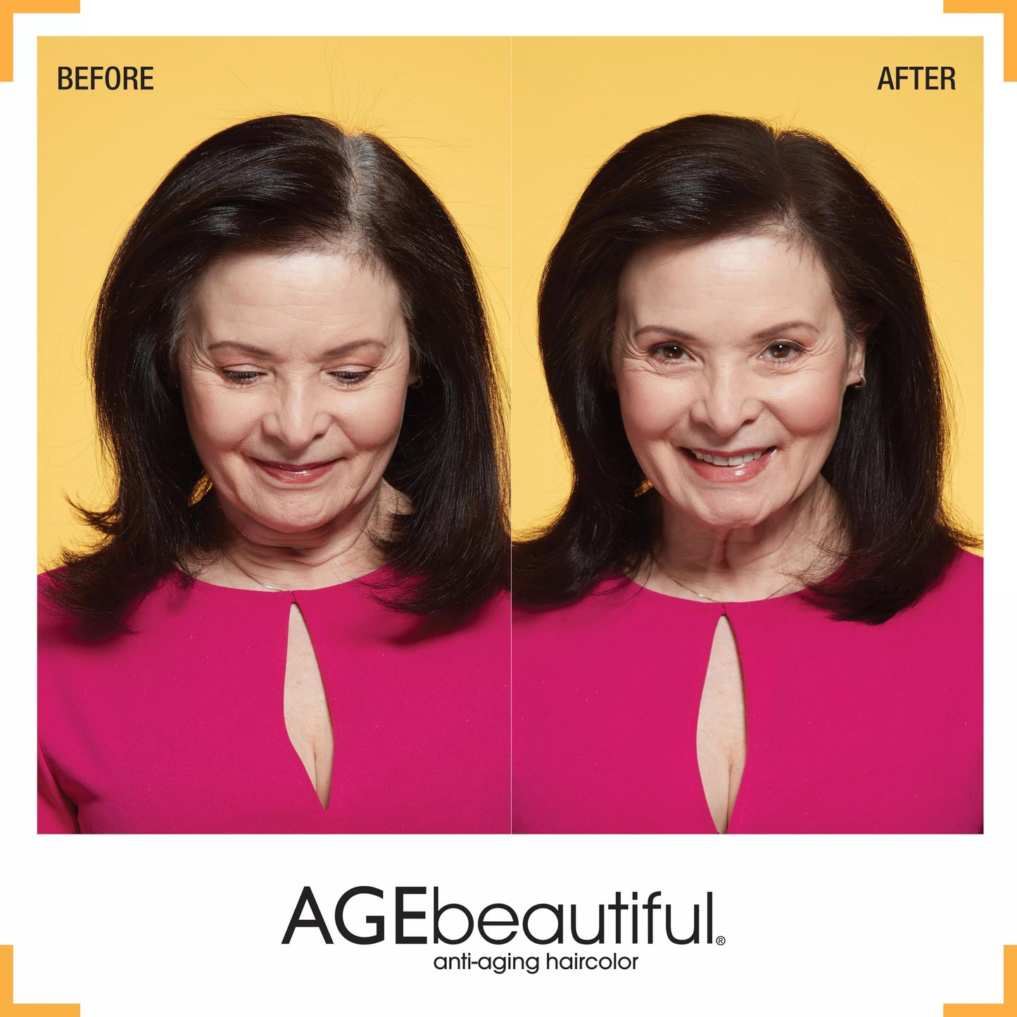 AGE beautiful Root Touch Up Hair Color Spray, Temporary Gray Root Concealer for Roots, Hairline & Thinning Hair, Adds Volume, Water & Sweat Resistant, Black, 2 Fl Oz