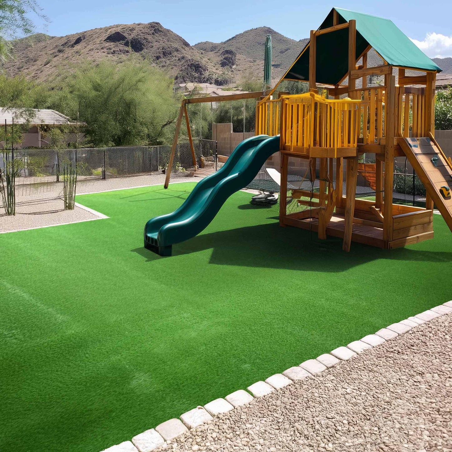 Yescom Artificial Grass Turf Fake Grass Rug Synthetic Lawn with Drainage Holes for Backyard Garden Outdoor Indoor Decor 50'x3'x3PCS(450 Sq.Ft) 0.8" Pile Height