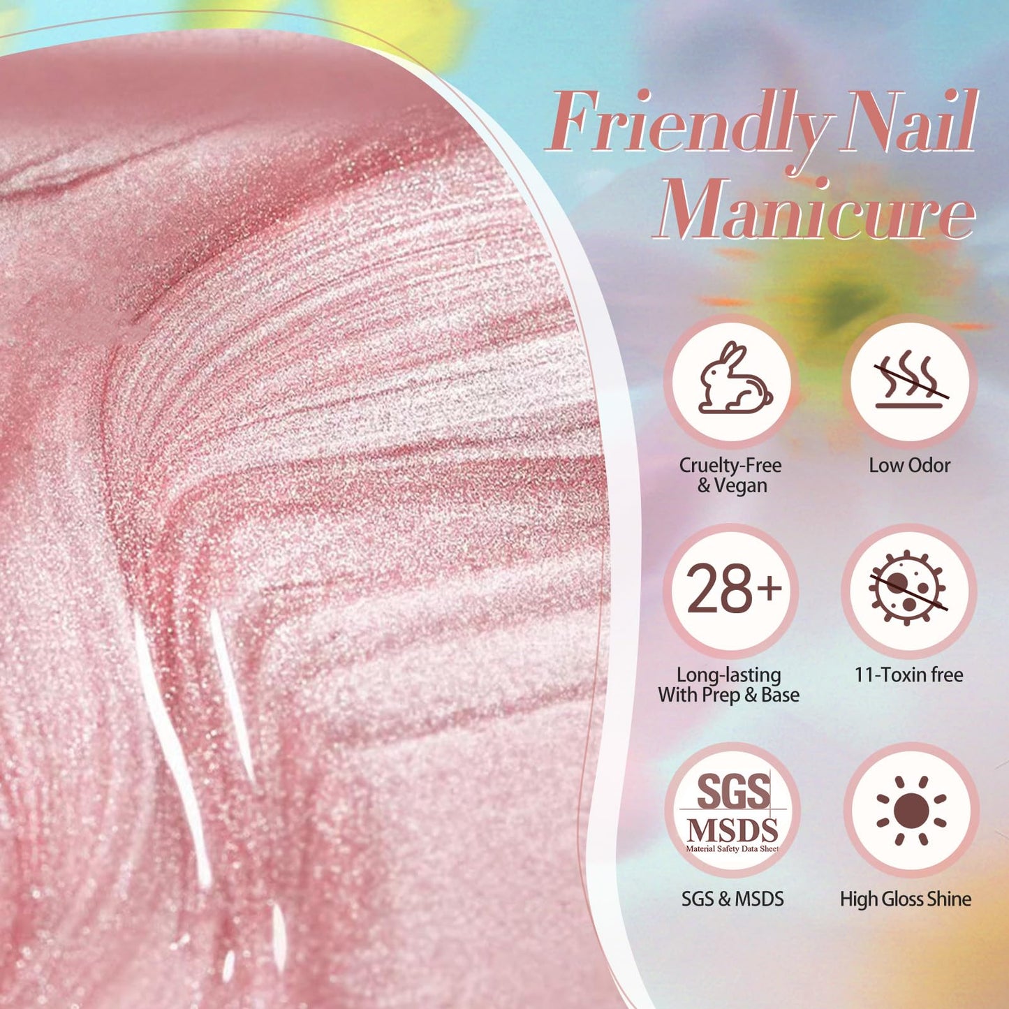 Born Pretty Magnetic Gel Nail Polish Water Light Magnetic Eye Gel Jelly Glass Crystal Glitter Shimmer Auroras Magnetic Gel Nail Art Manicure Kit 6PCS