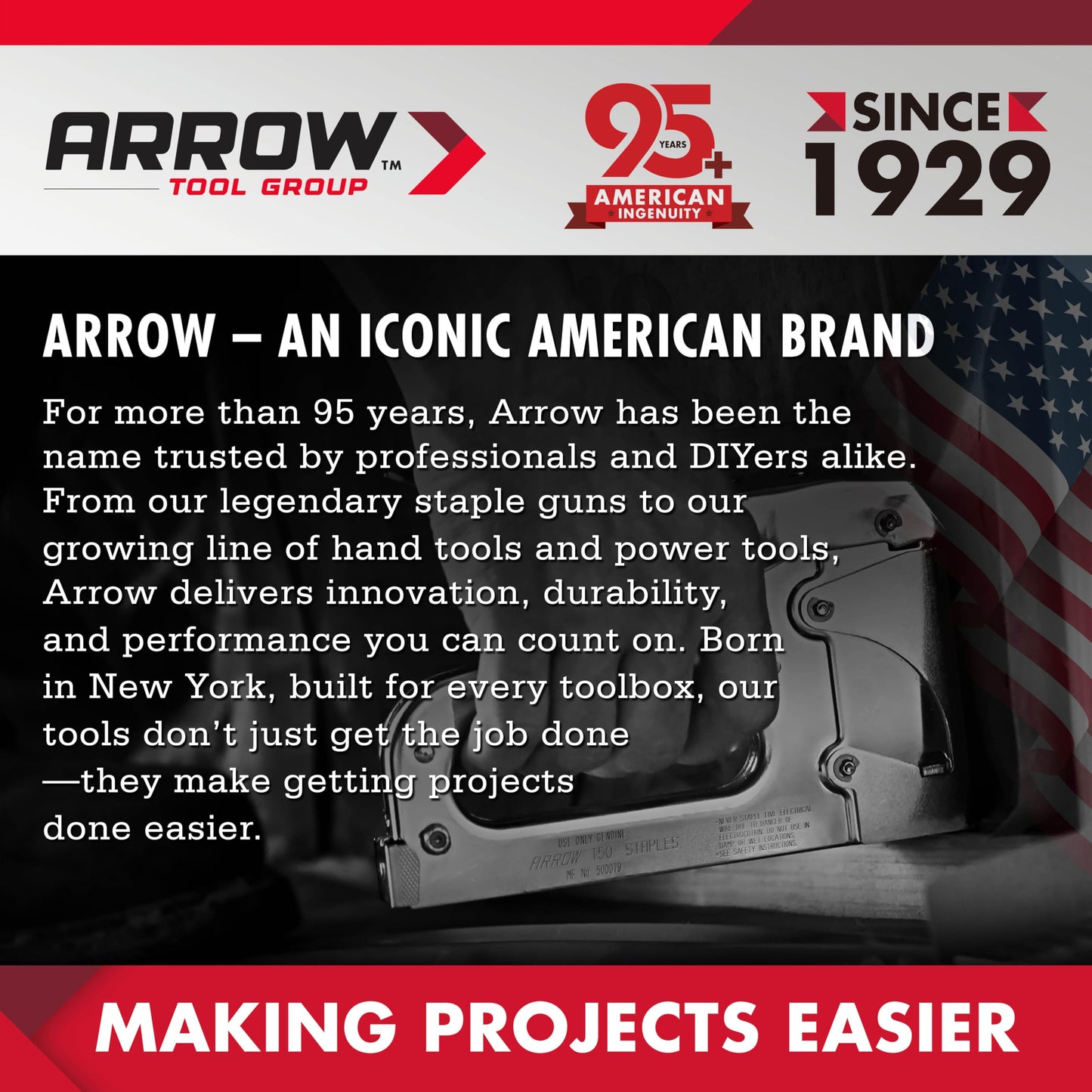 Arrow Metal Stapler, Full-Strip Stapler for Desk with 2520 Staples, 25 Sheet Capacity, Rear Staple Storage, Dual-Mode Anvil, Non-Slip Base, for Office, Classroom, and School